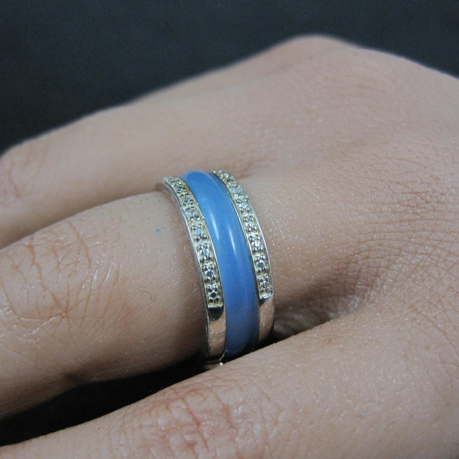 Interchangeable Band Ring Sterling Silver Size 7