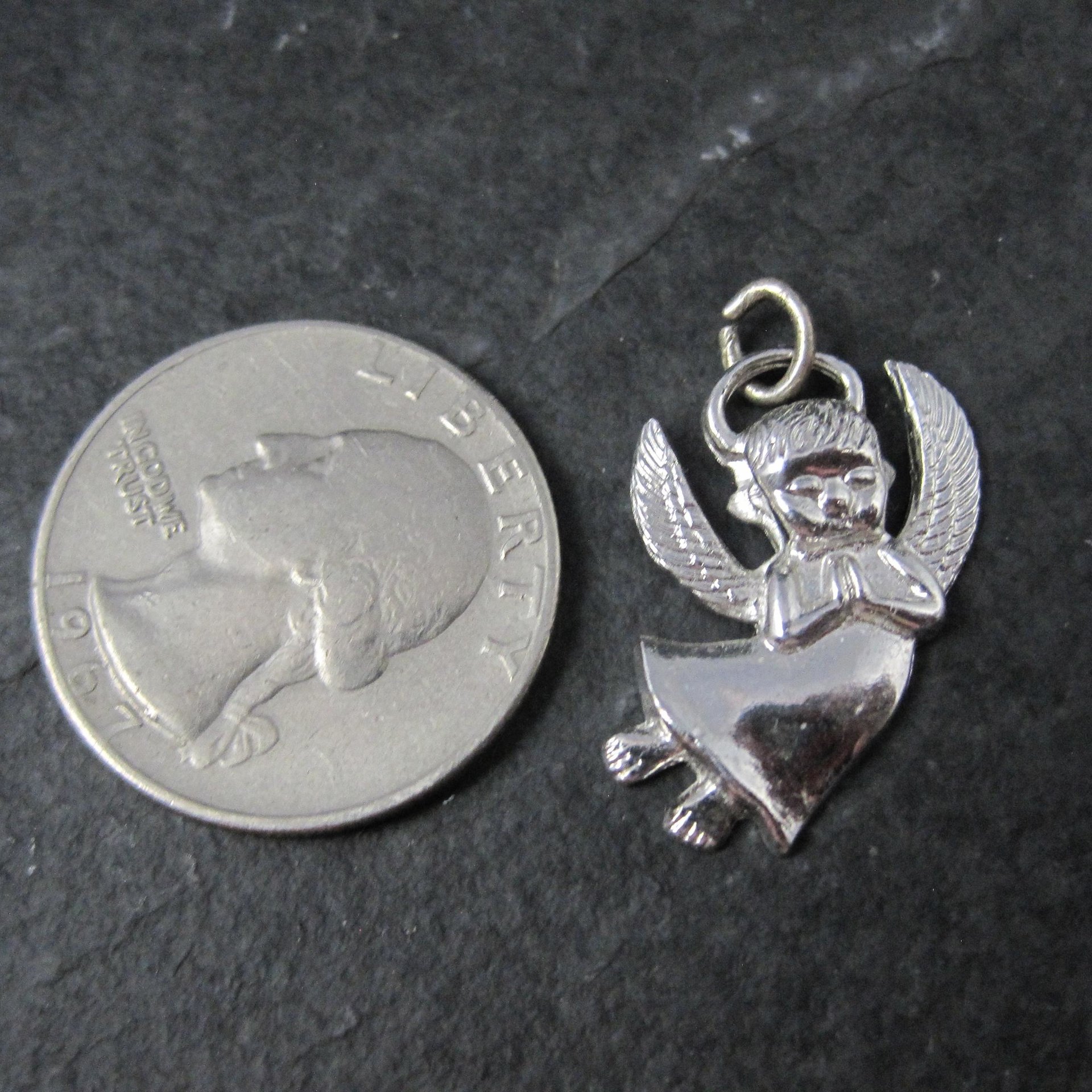 Vintage Sterling Angel Charm