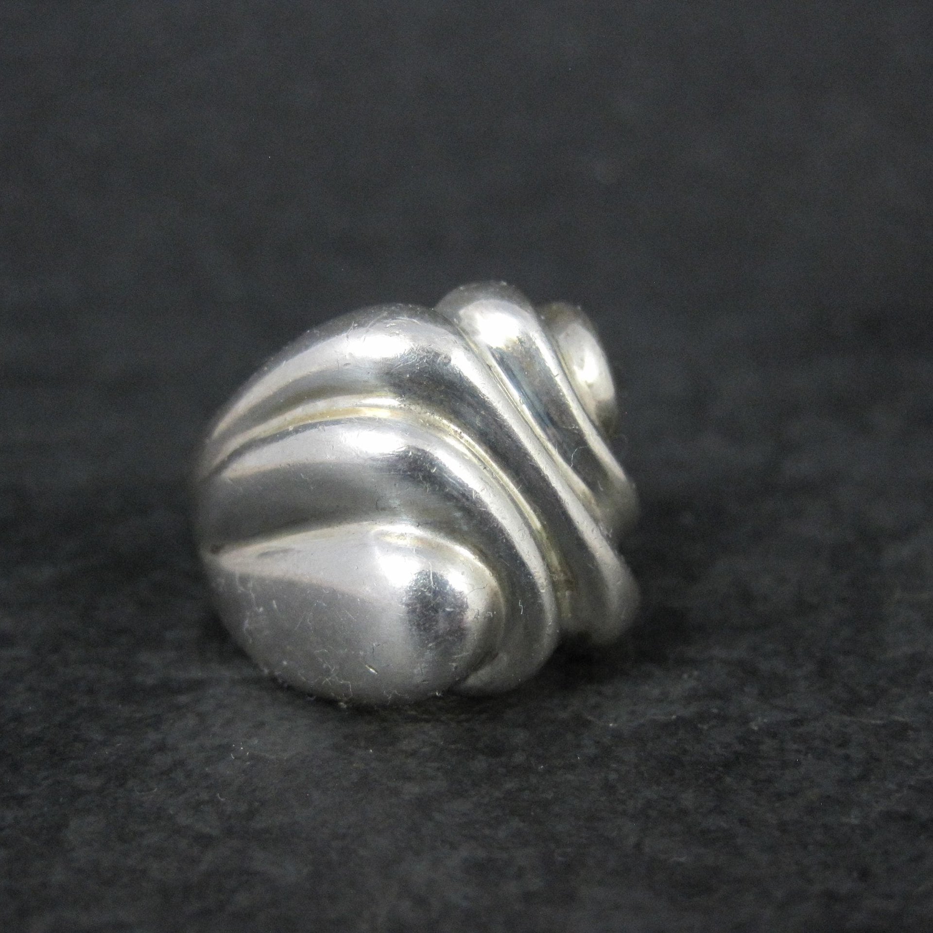 Mod Vintage Sterling Silver Ring Size 9 ESPO