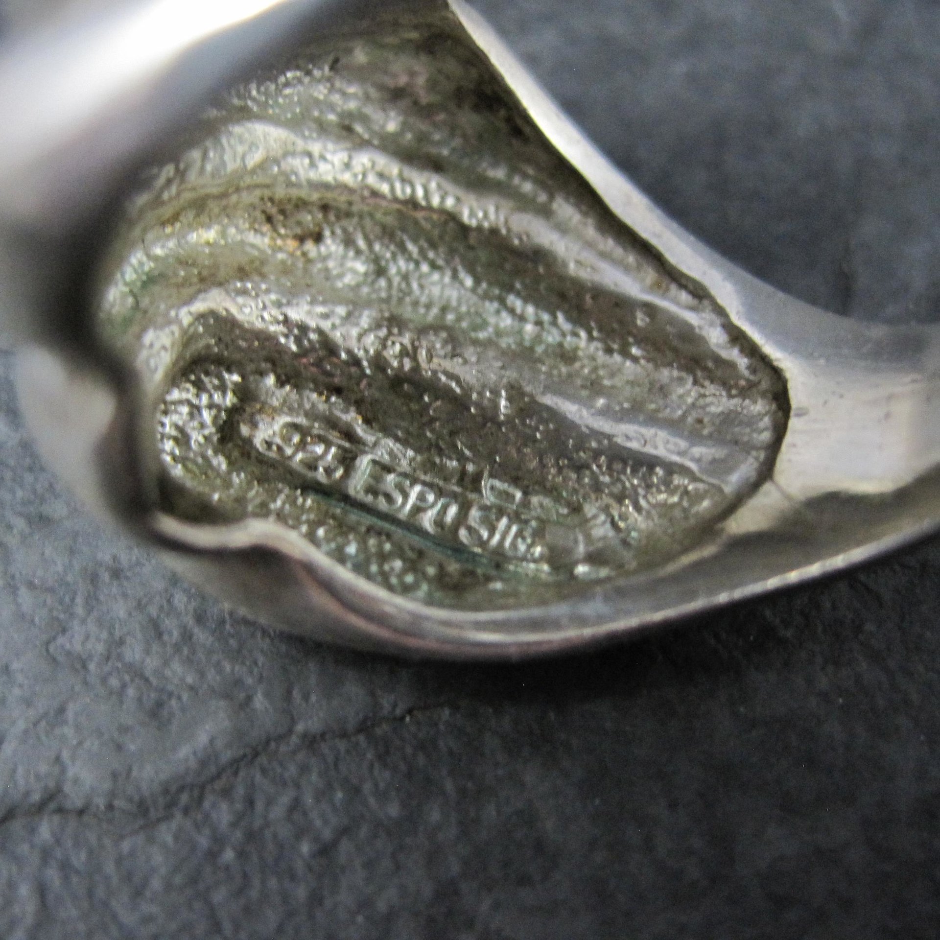 Mod Vintage Sterling Silver Ring Size 9 ESPO