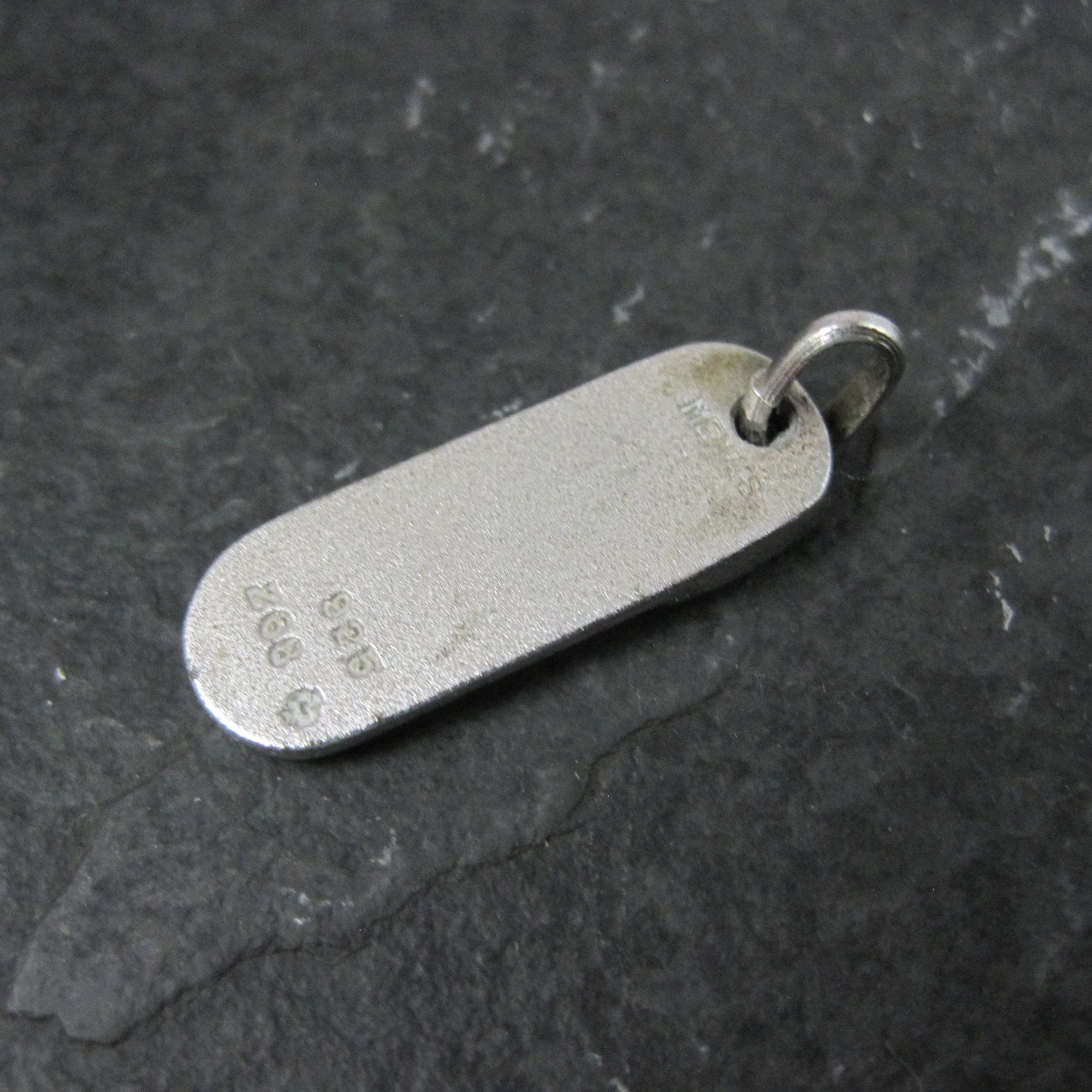Vintage Initial B Pendant Charm Sterling Silver Mema Scandinavian