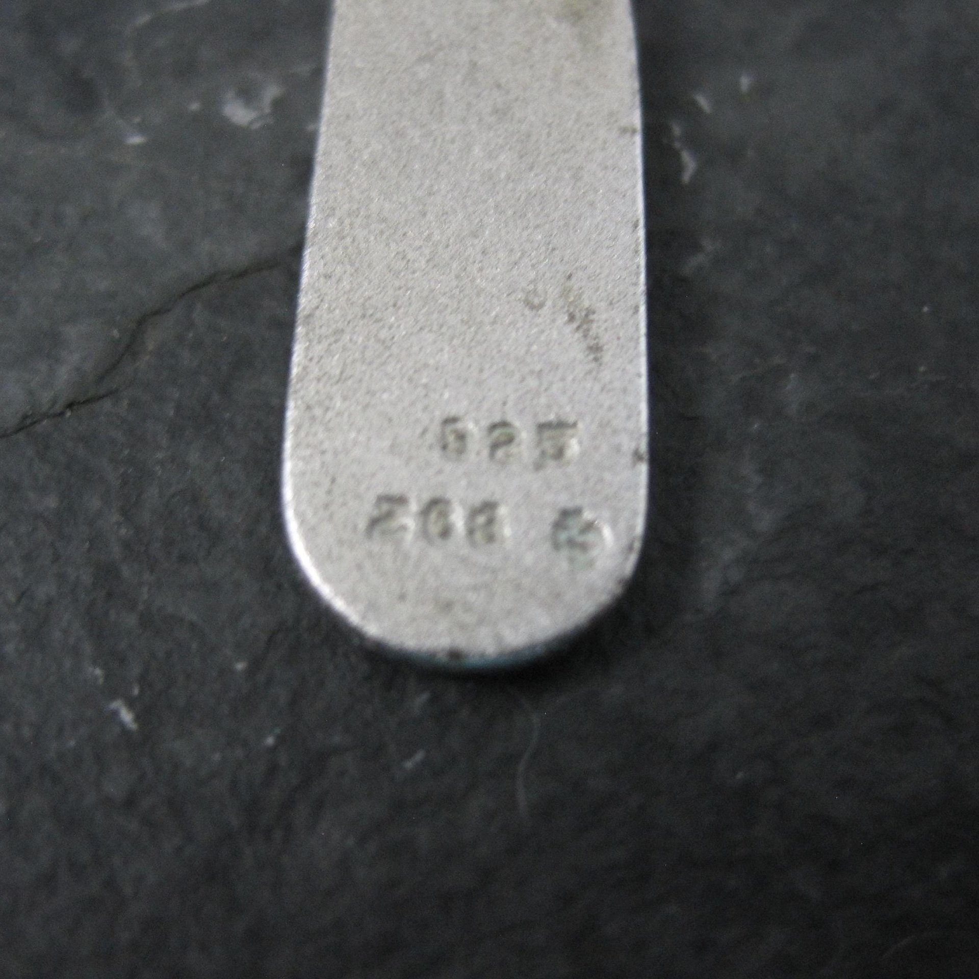 Vintage Initial B Pendant Charm Sterling Silver Mema Scandinavian