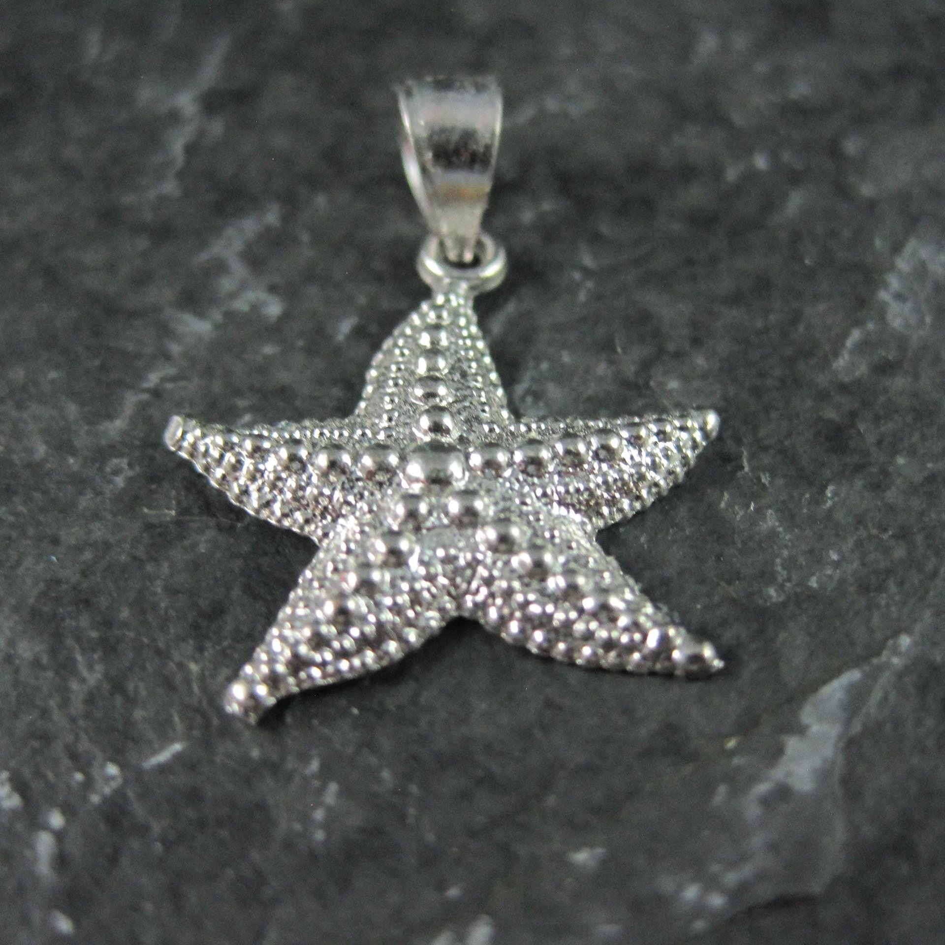 Tiny Sterling Silver Starfish Pendant