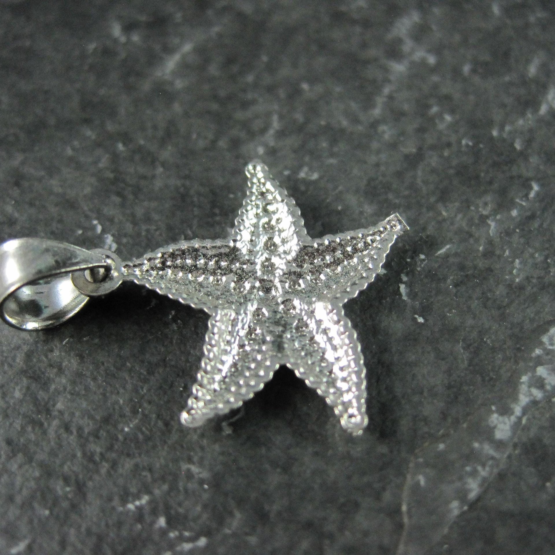 Tiny Sterling Silver Starfish Pendant