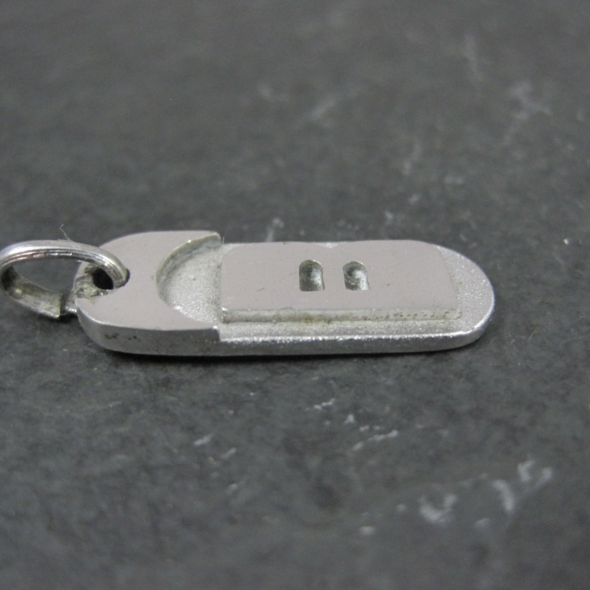 Vintage Initial B Pendant Charm Sterling Silver Mema Scandinavian