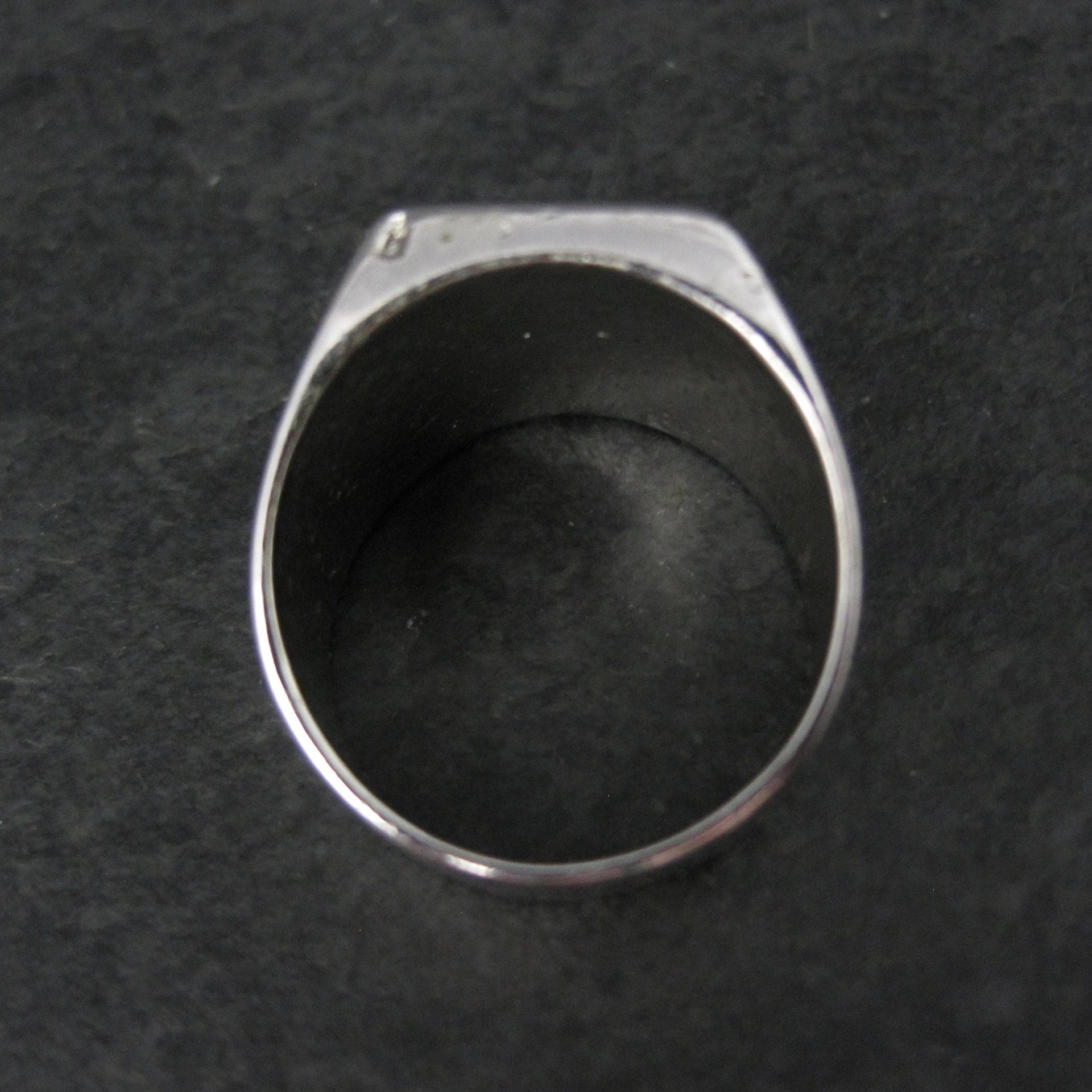 Southwestern Vintage Crushed Turquoise Inlay Ring Size 10