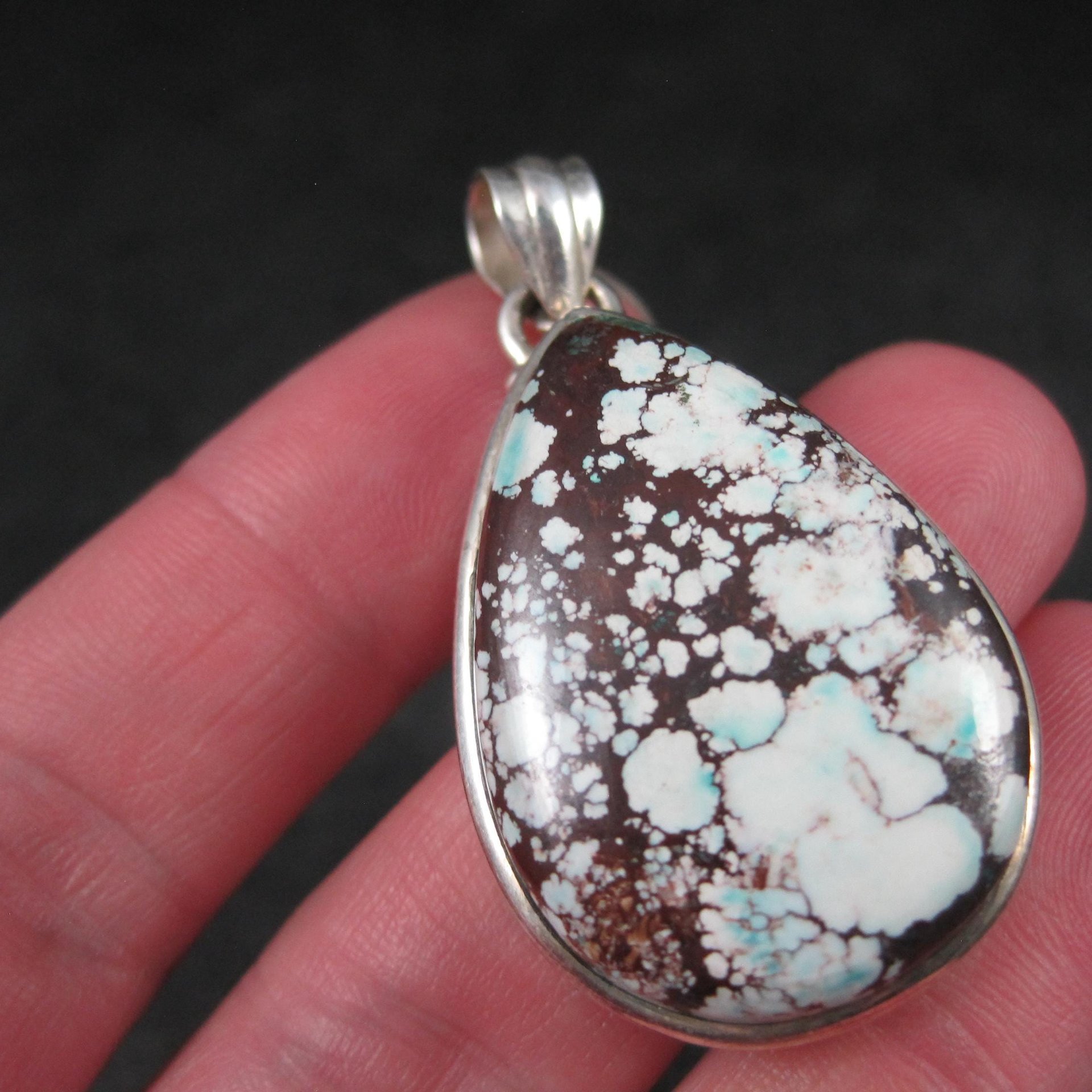 Wild Horse Magnesite Pendant Sterling Silver