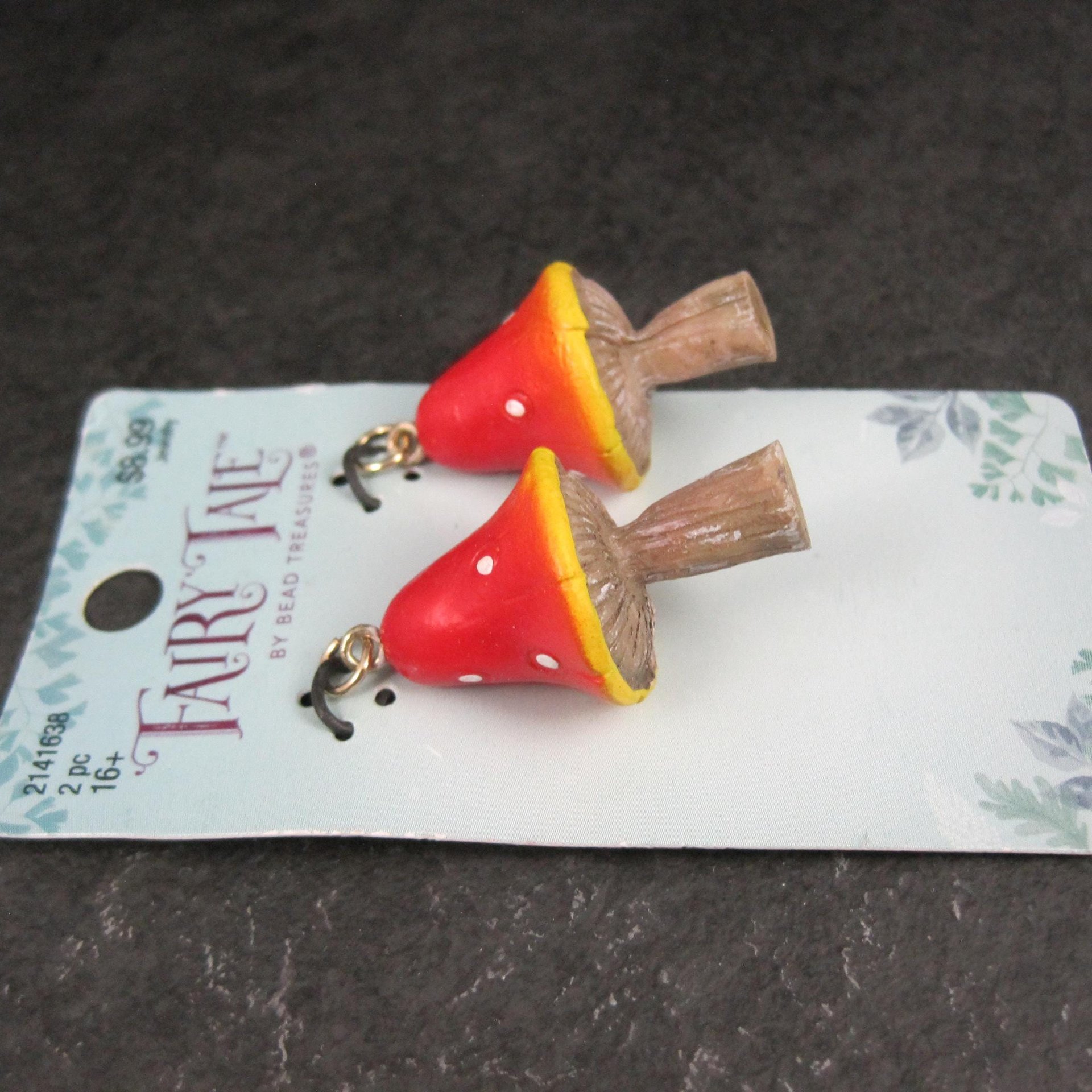 Resin Mushroom Charms by Bead Treasures