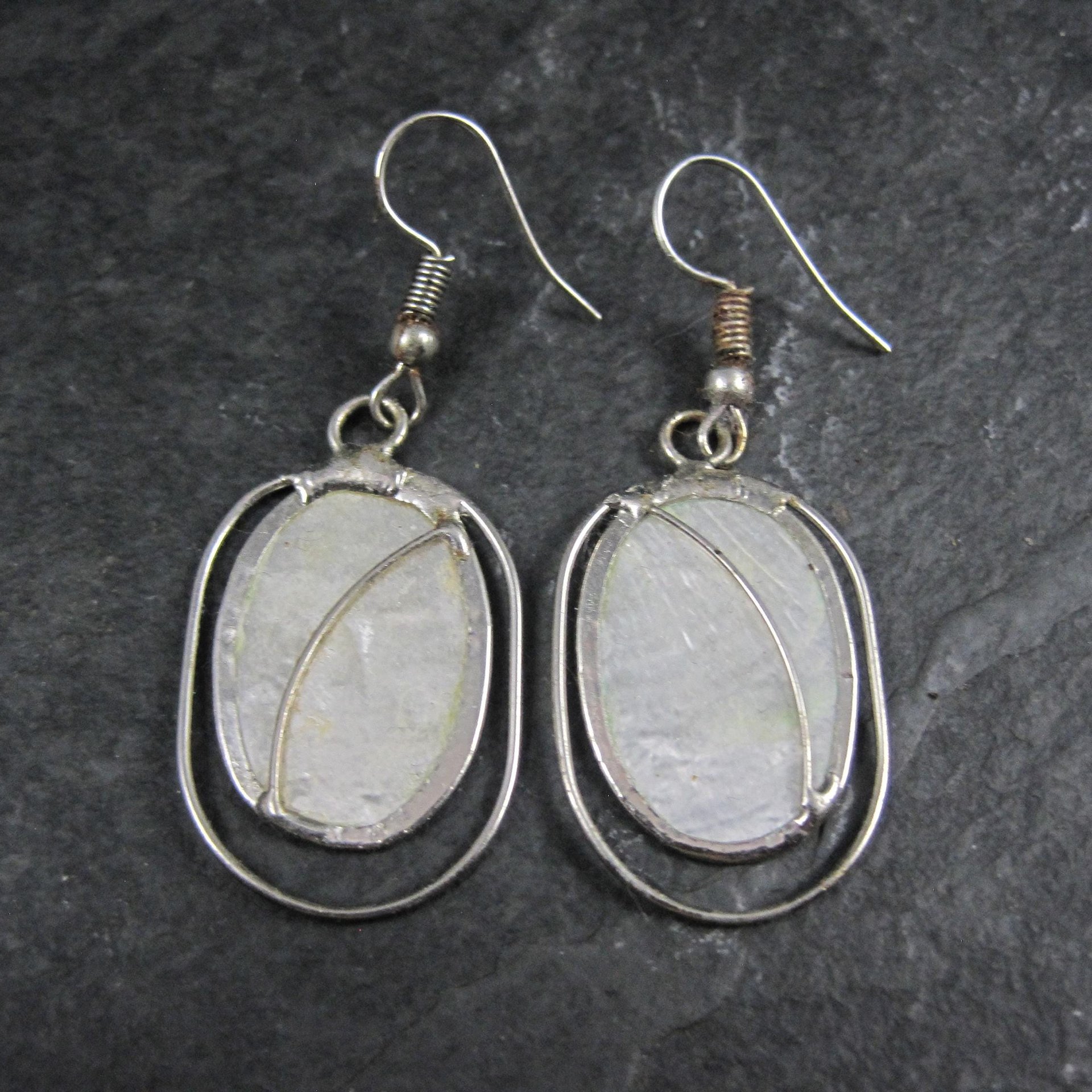Vintage Capiz Shell Earrings