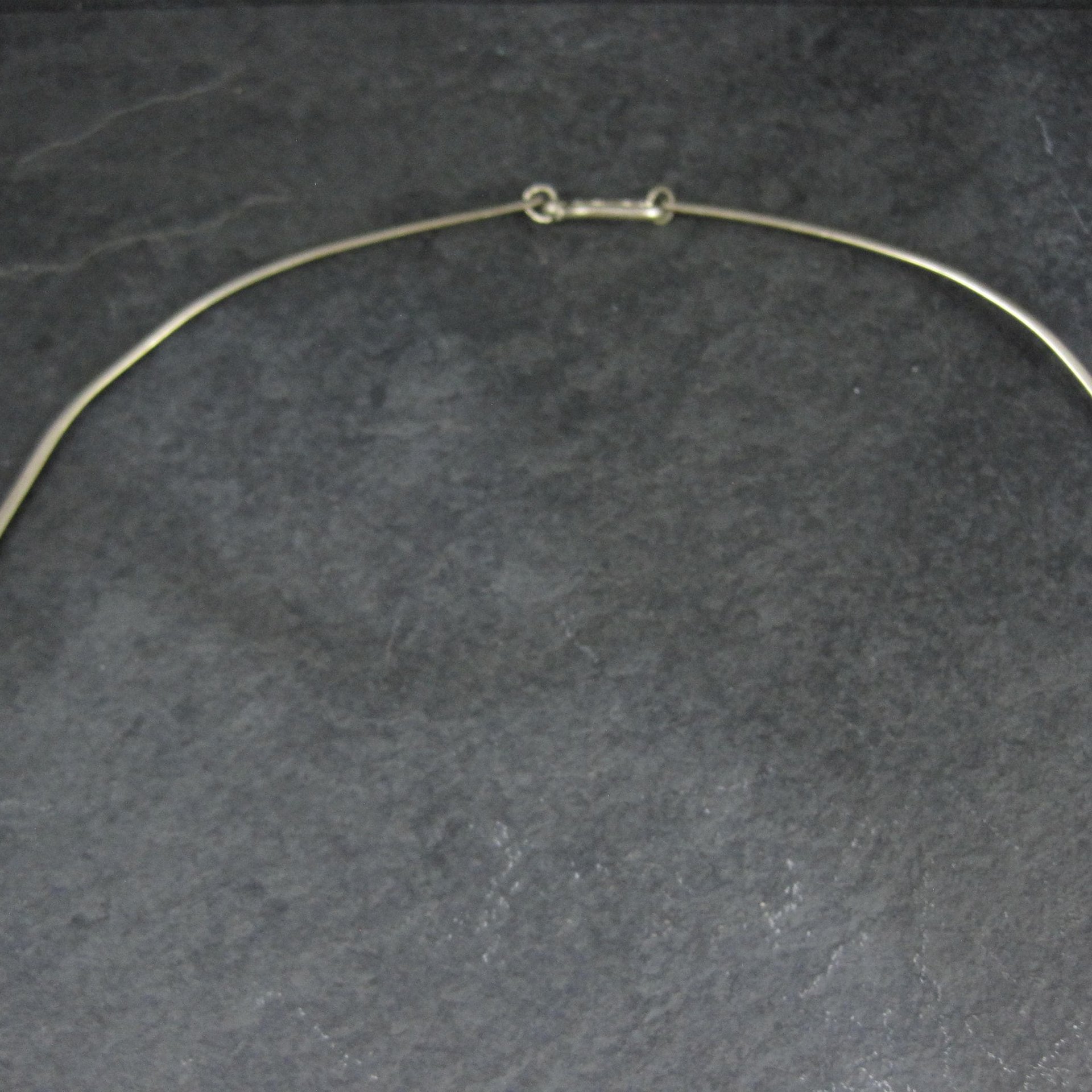 Vintage Mexican Alpaca Inlay Necklace