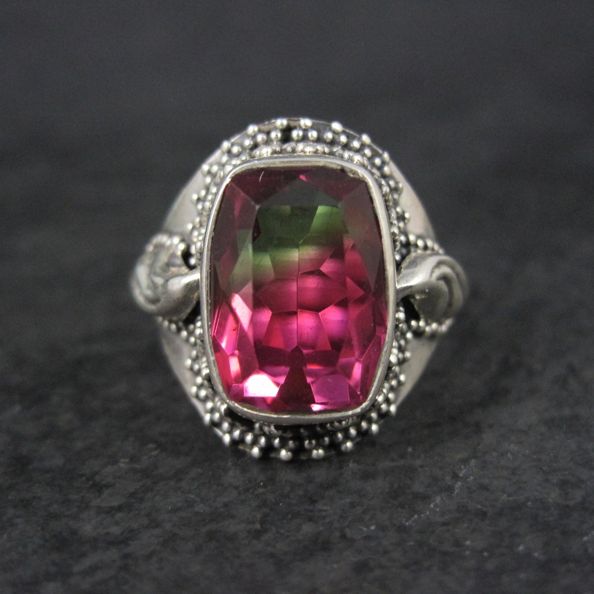 Watermelon Quartz Ring Size 9