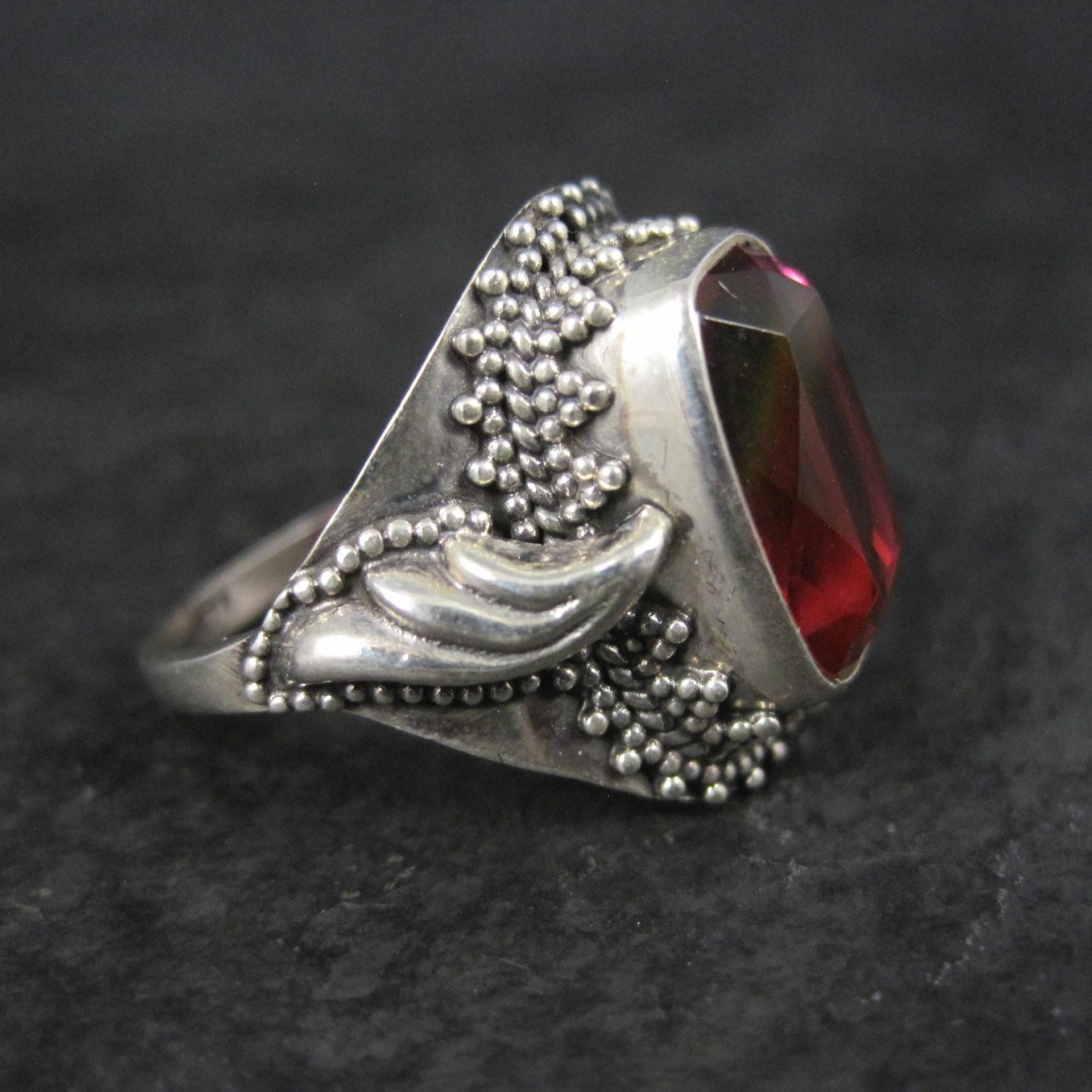 Watermelon Quartz Ring Size 9