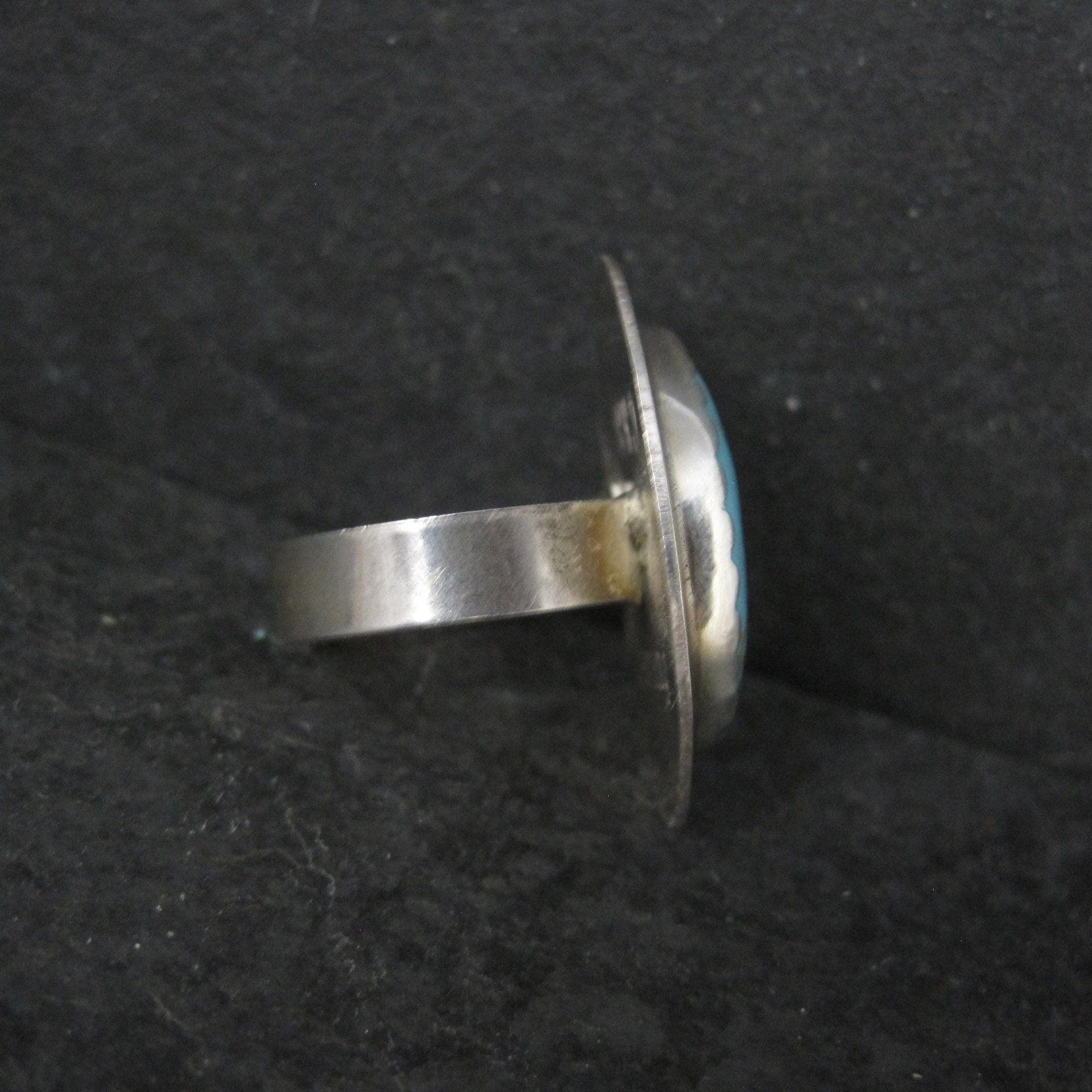 Vintage Navajo Sterling Turquoise Ring Size 6.5