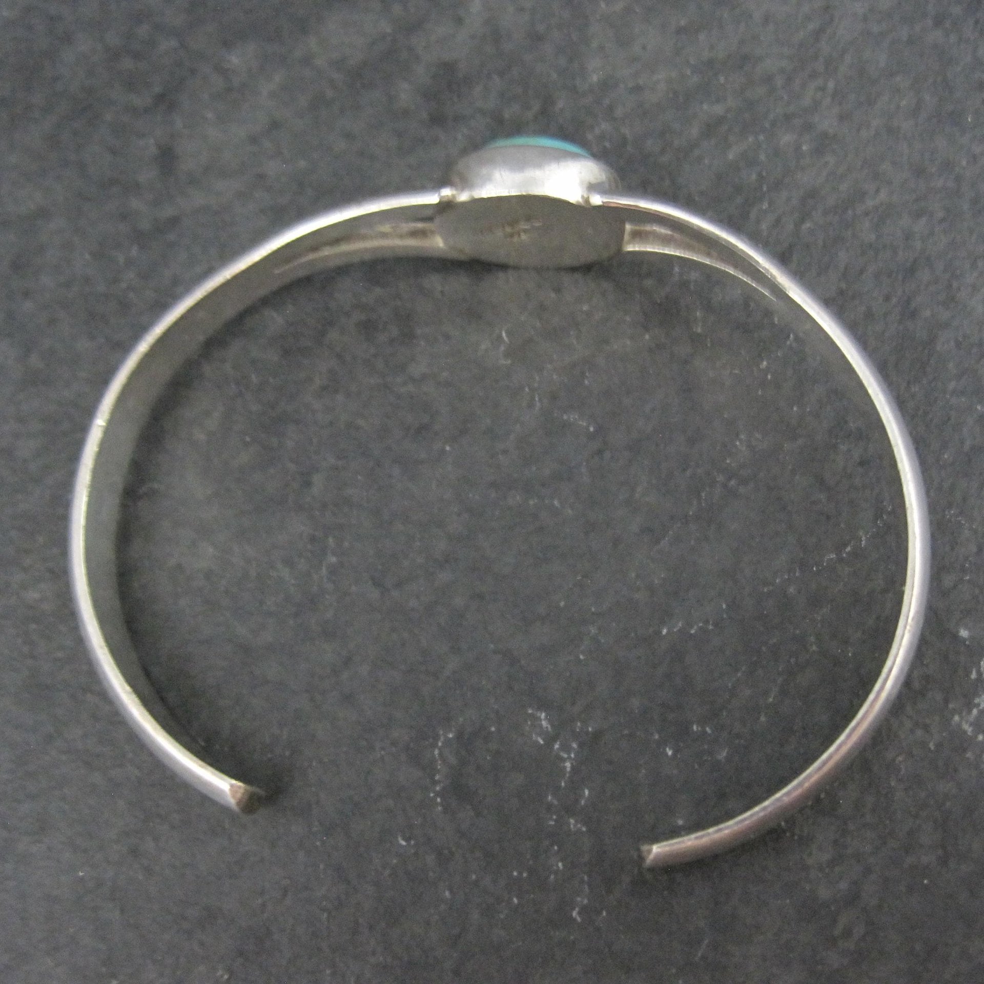 Vintage Mexican Sterling Turquoise Cuff Bracelet 6.25"