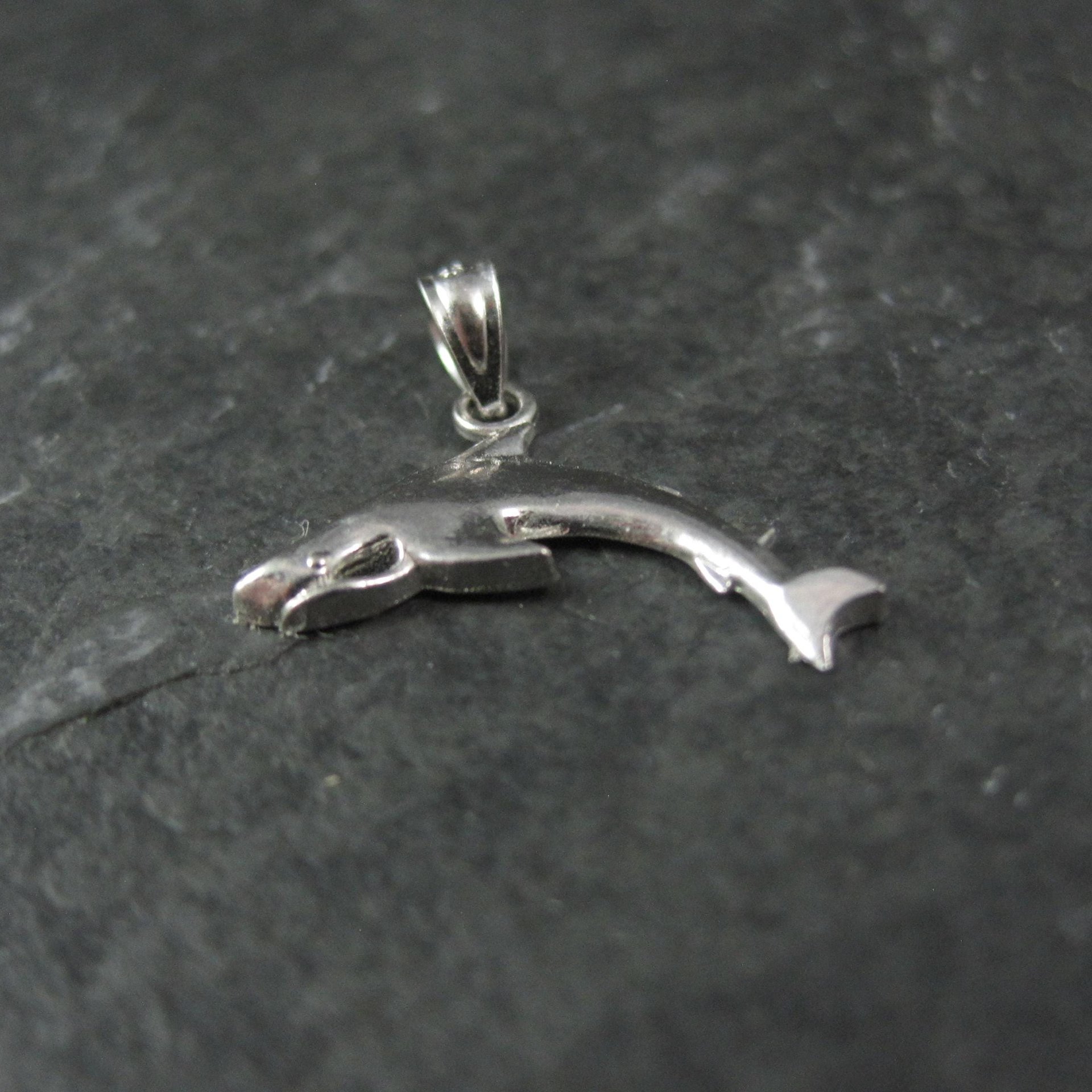 Tiny Sterling Silver Shark Pendant