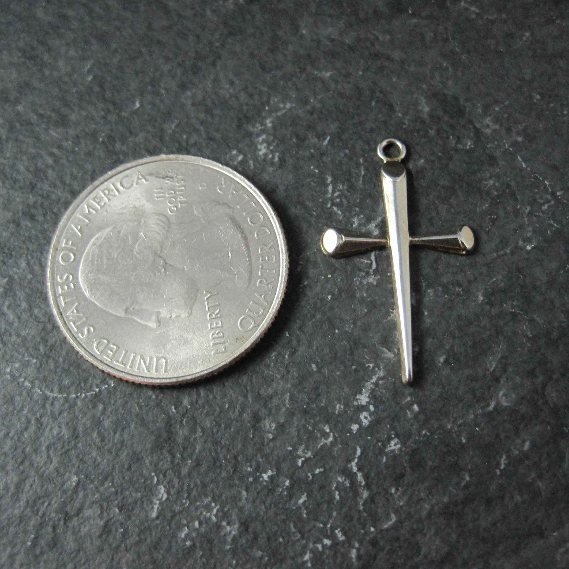 Small Sterling Silver Cross Charm