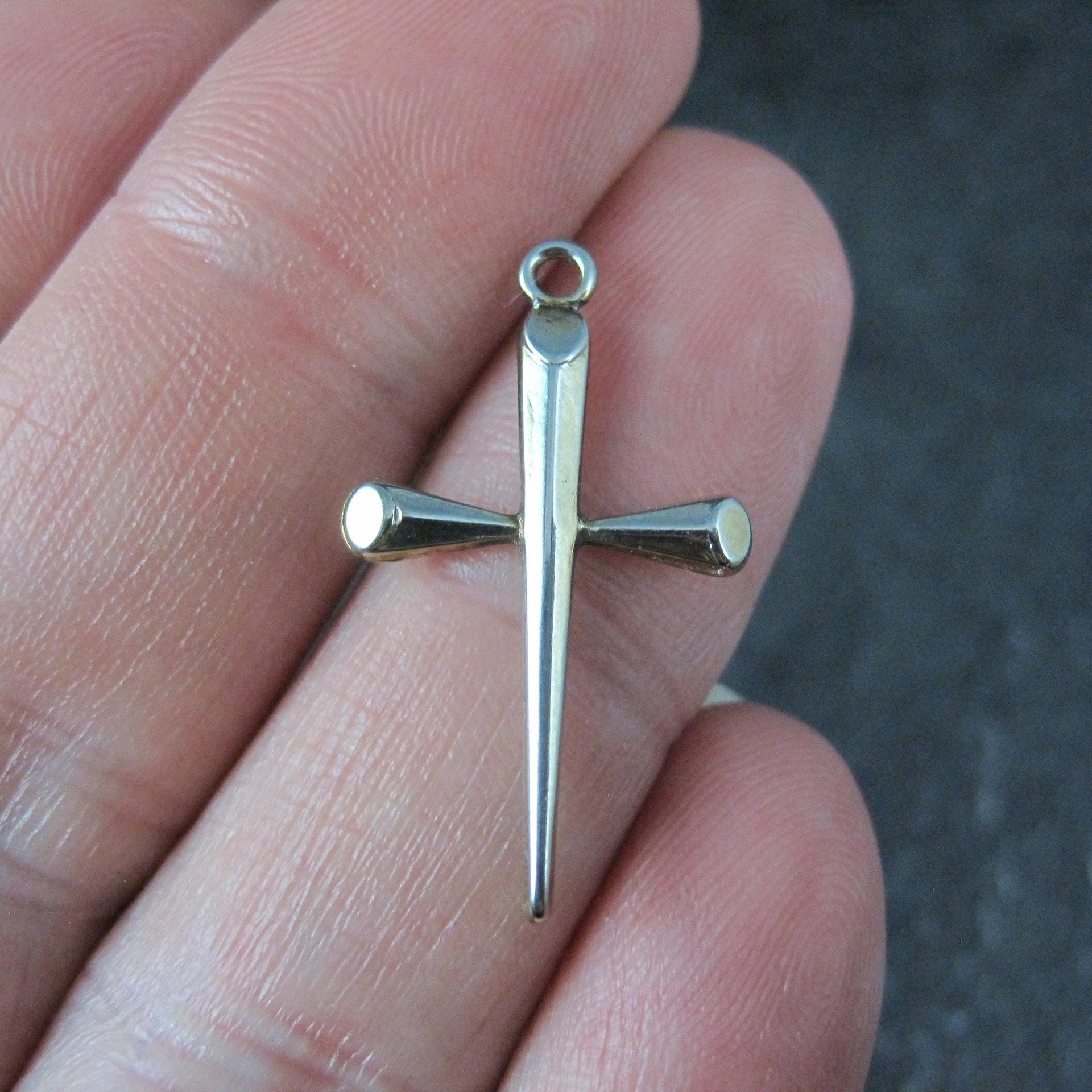 Small Sterling Silver Cross Charm