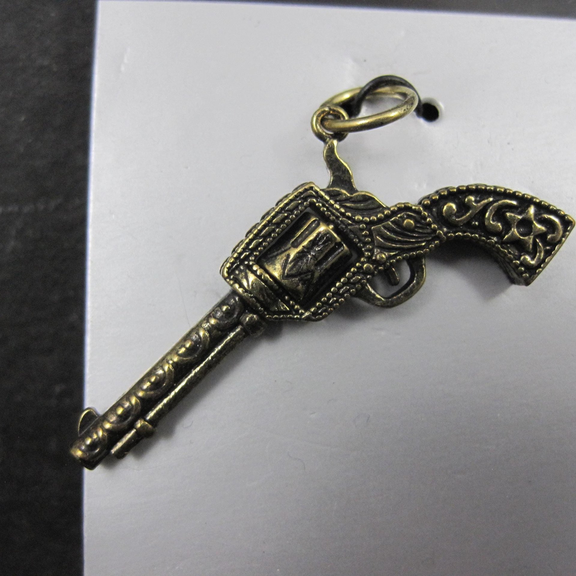 Revolver Pendant Charm by Metal Gallery