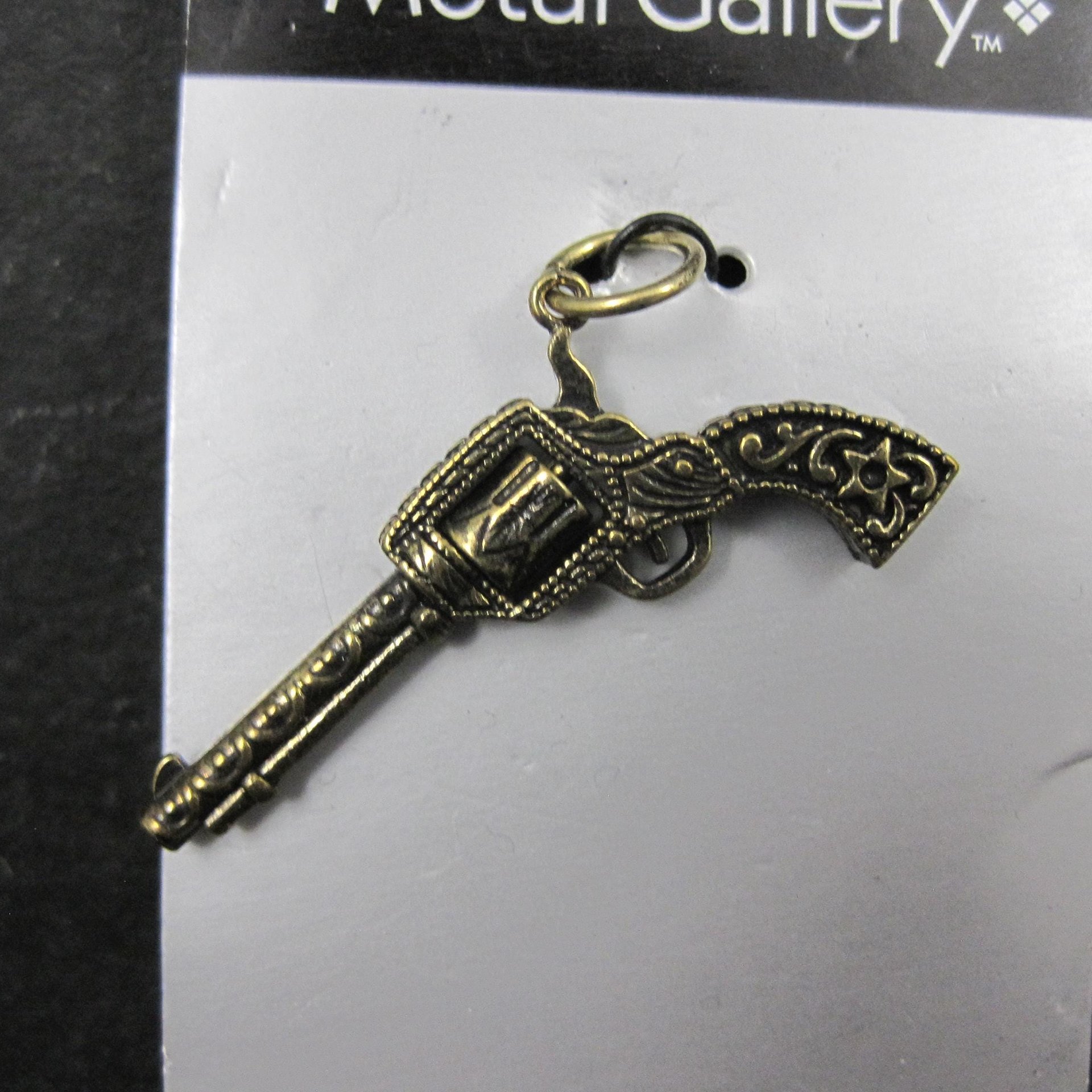 Revolver Pendant Charm by Metal Gallery