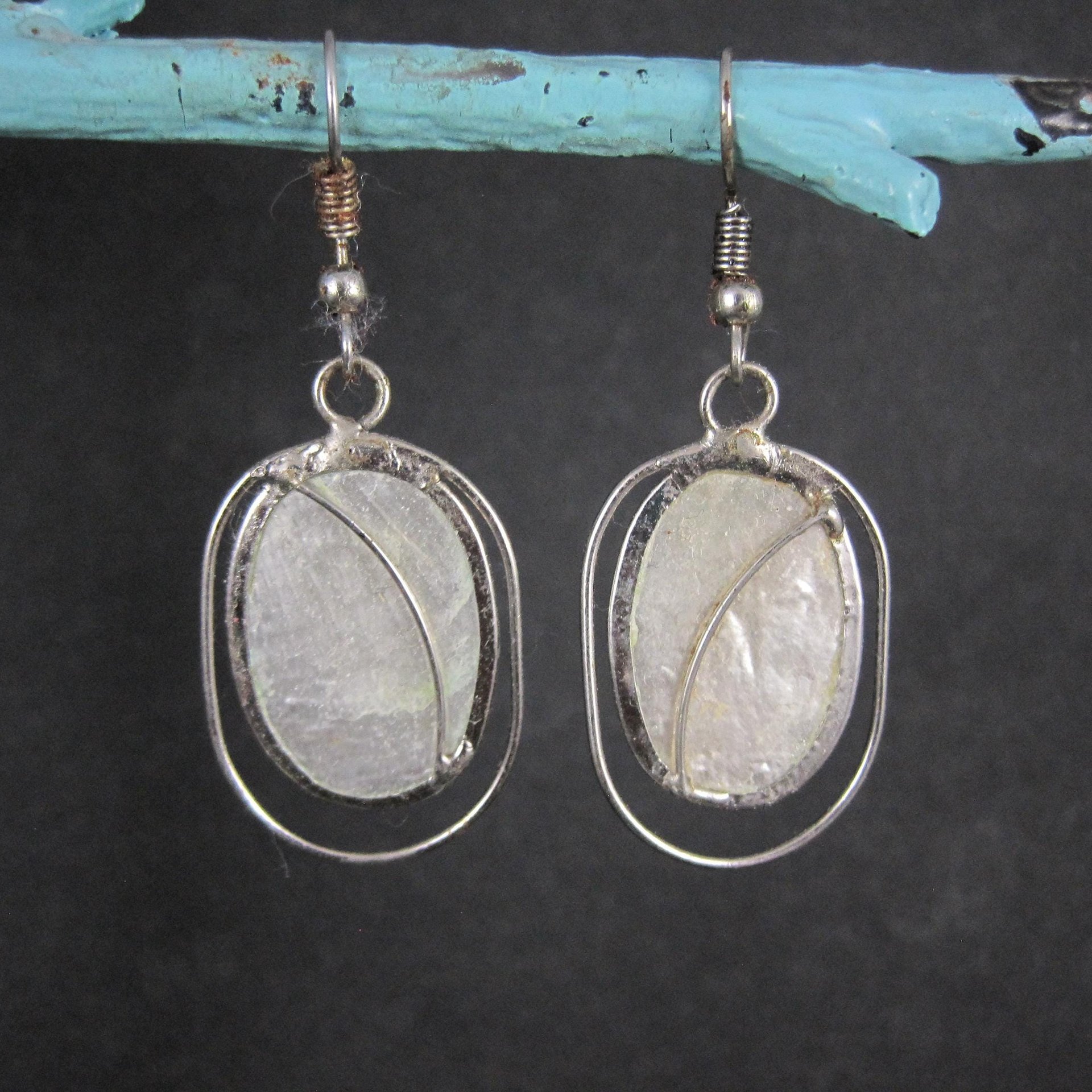 Vintage Capiz Shell Earrings