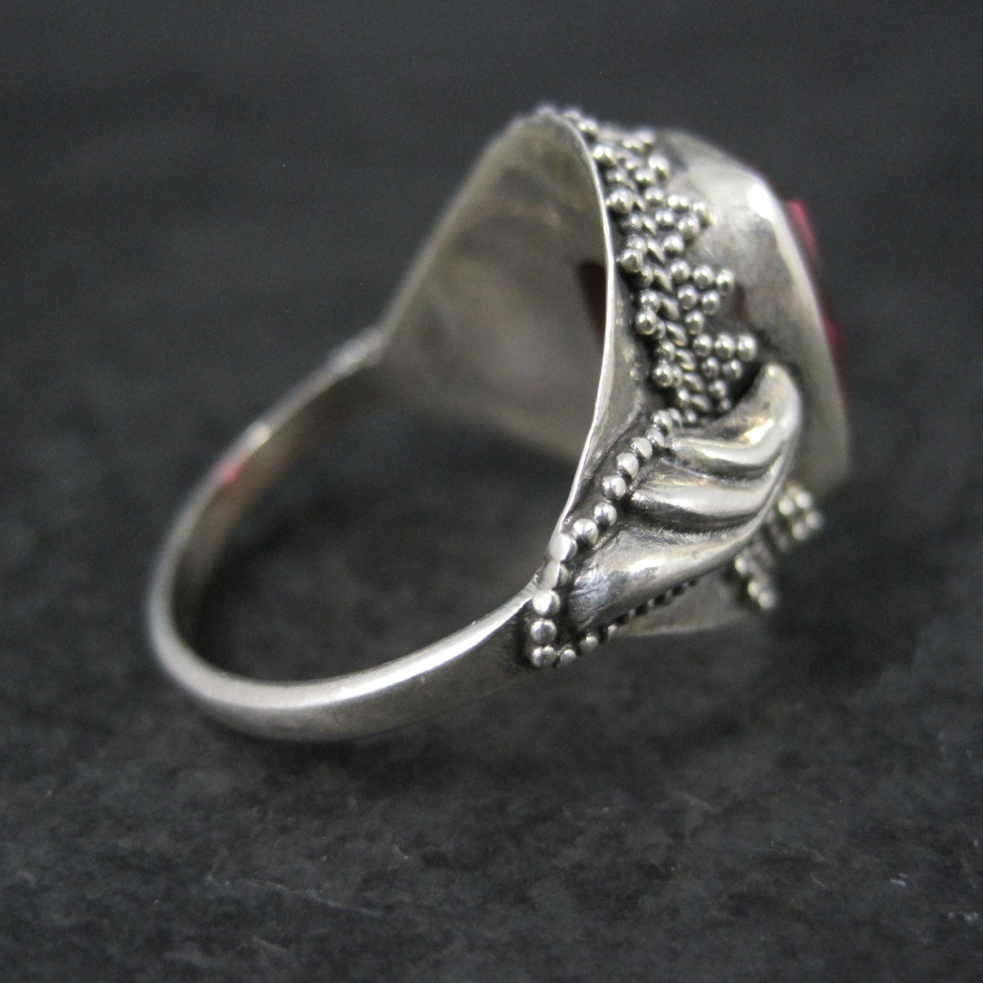 Watermelon Quartz Ring Size 9