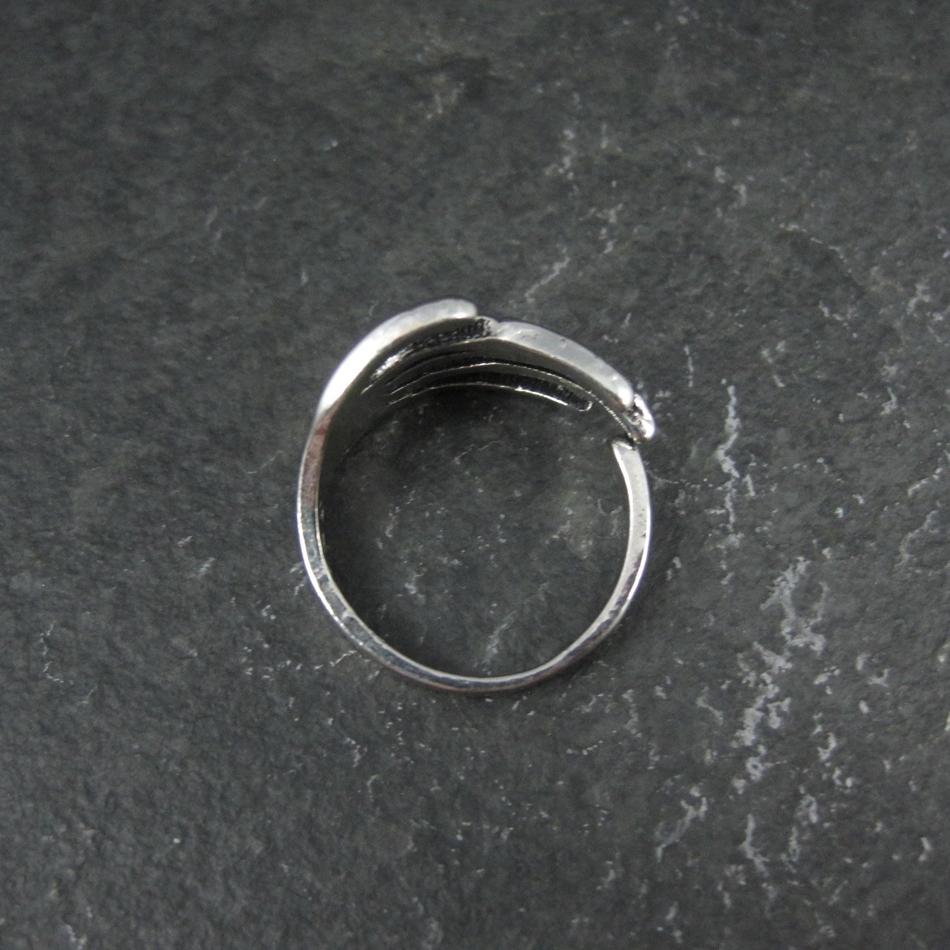 Artisan Sterling Silver Skeleton Hand Ring Size 8