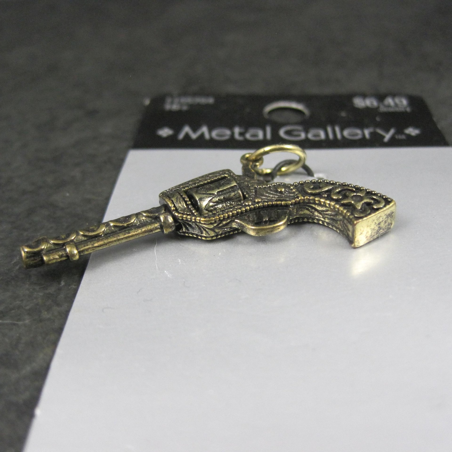 Revolver Pendant Charm by Metal Gallery