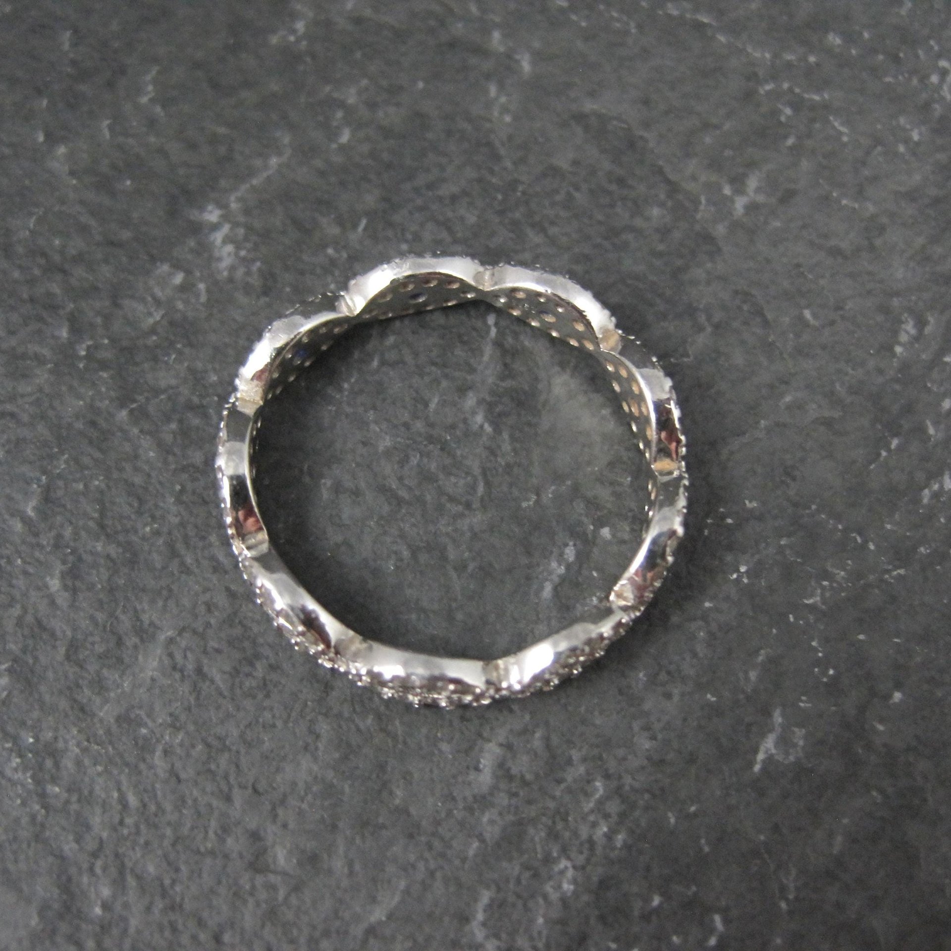 Sterling Silver Evil Eye Ring Size 7