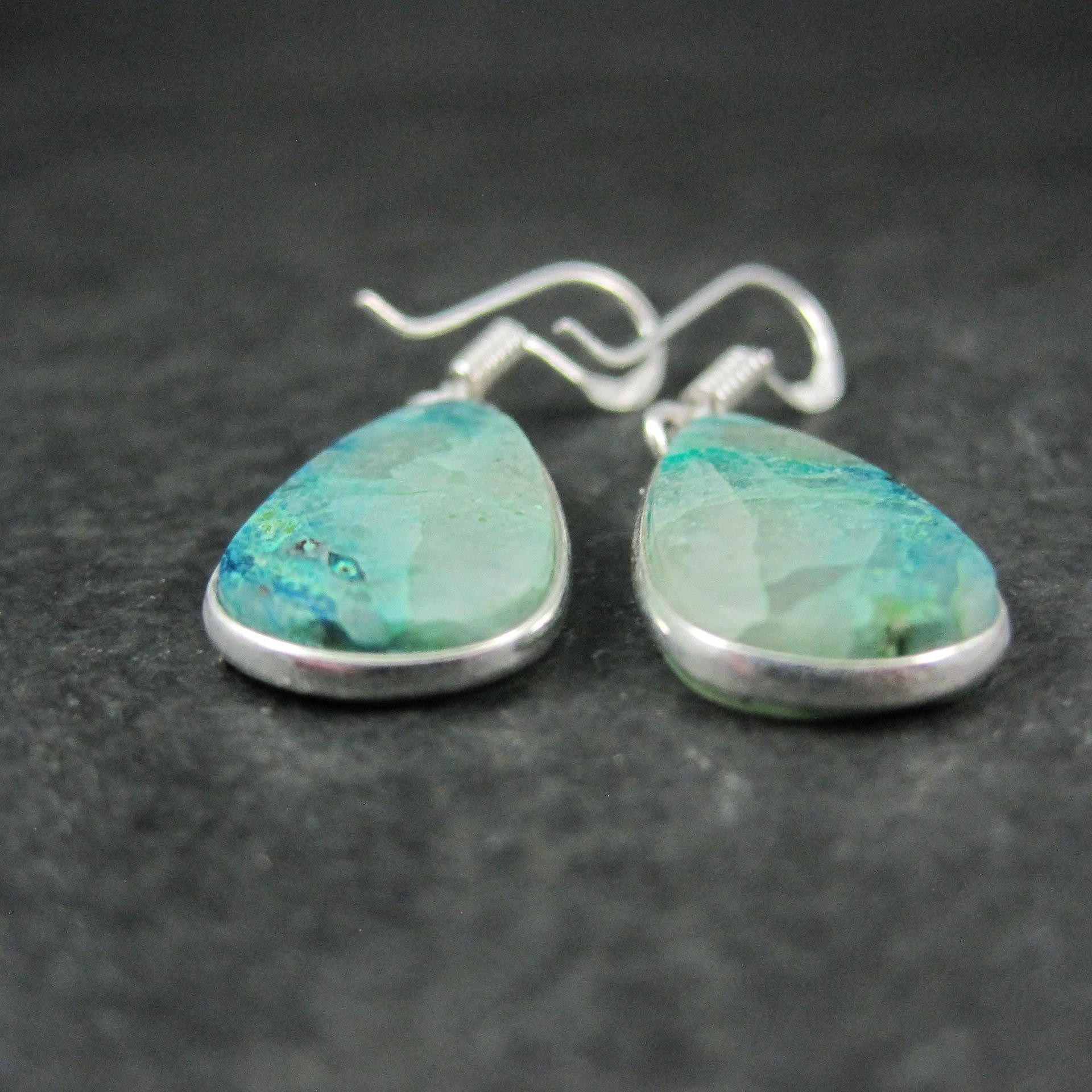 Sterling Silver Chrysocolla Earrings