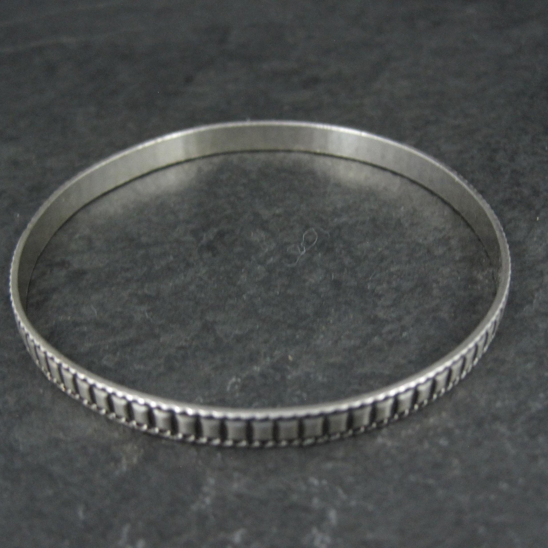 Vintage Sterling Silver Bangle Bracelet by Danecraft 7.25"