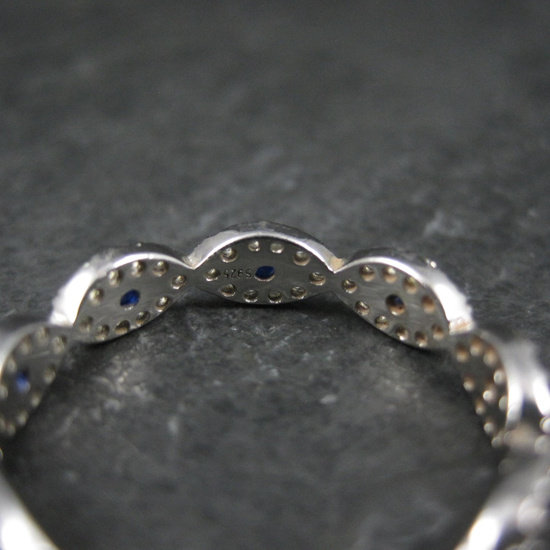 Sterling Silver Evil Eye Ring Size 7
