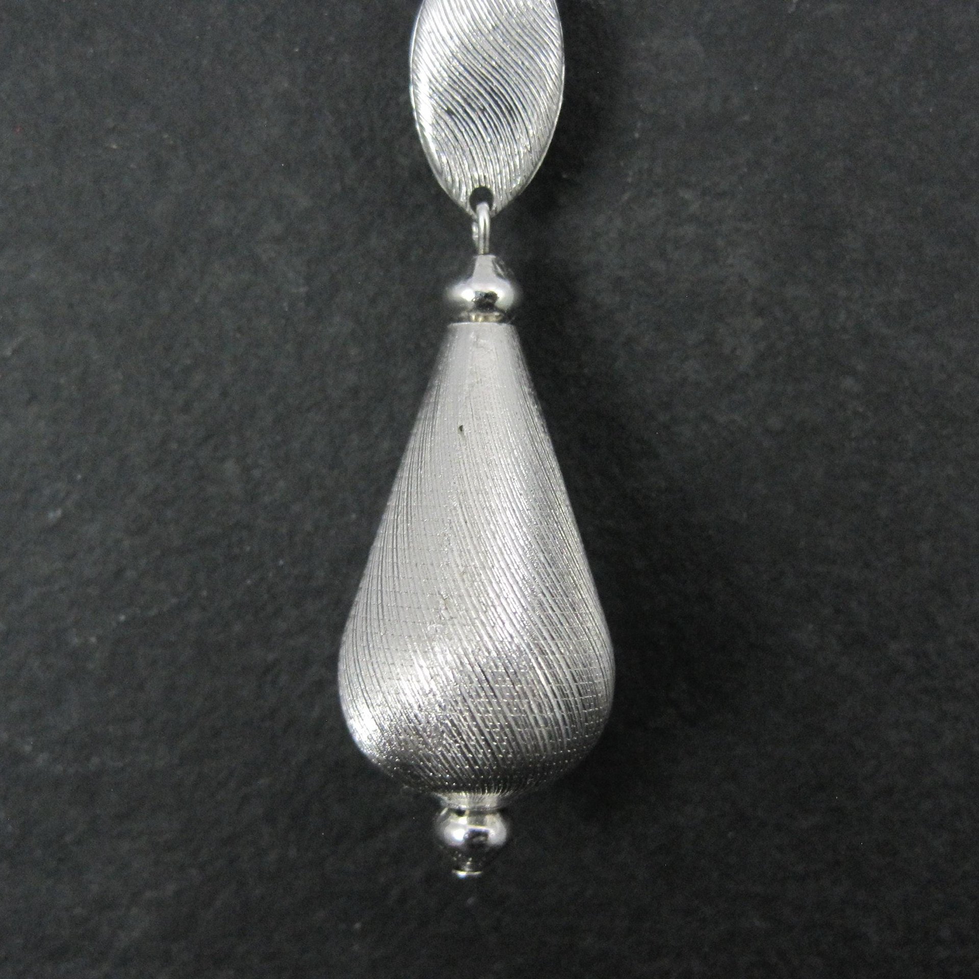 1960s Sarah Coventry Drop Pendant Necklace "Satin Glow"