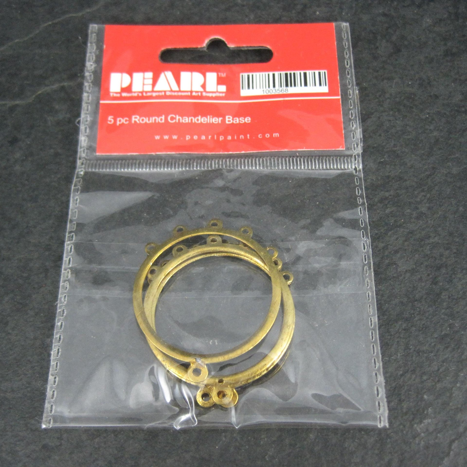 10pcs Round Brass Chandelier Base 32x38mm Jewelry Making NOS 2 Packages