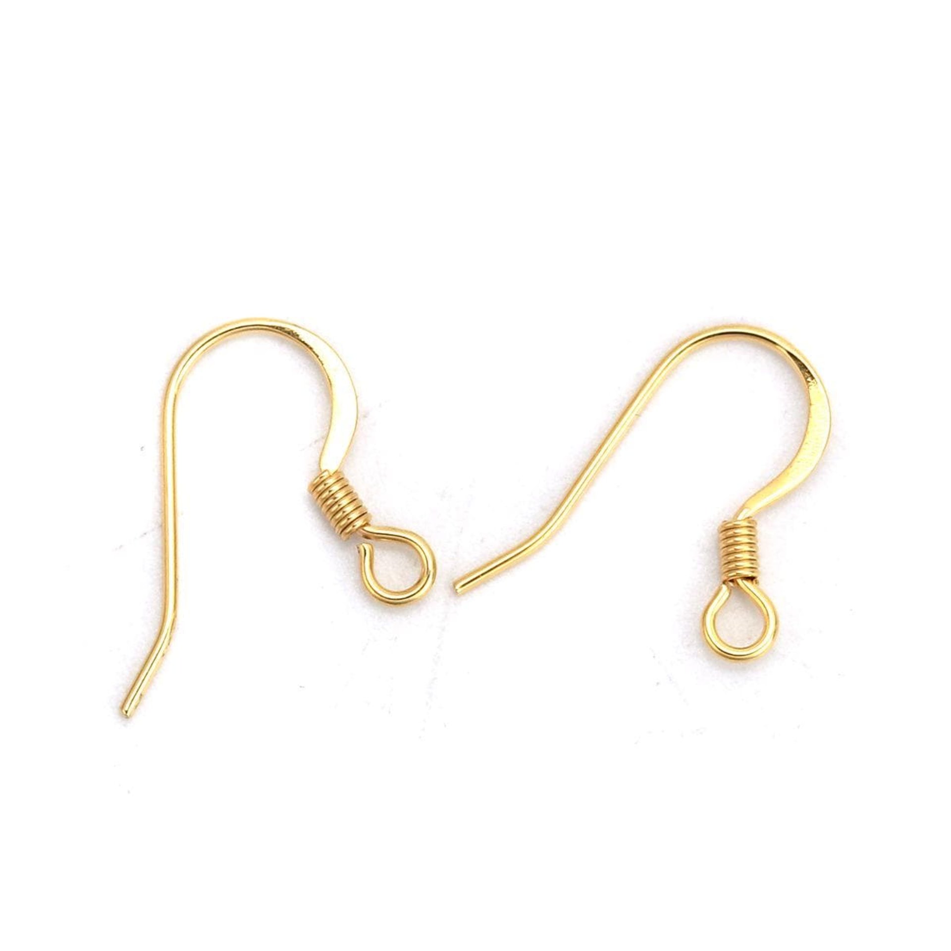 100pc Gold Fish Hook and Kidney Earwires DIY Earrings Cousin Jewelry Basics
