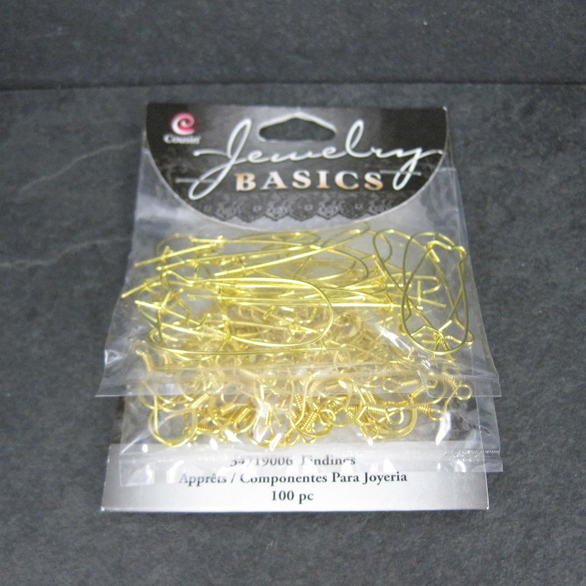 100pc Gold Fish Hook and Kidney Earwires DIY Earrings Cousin Jewelry Basics