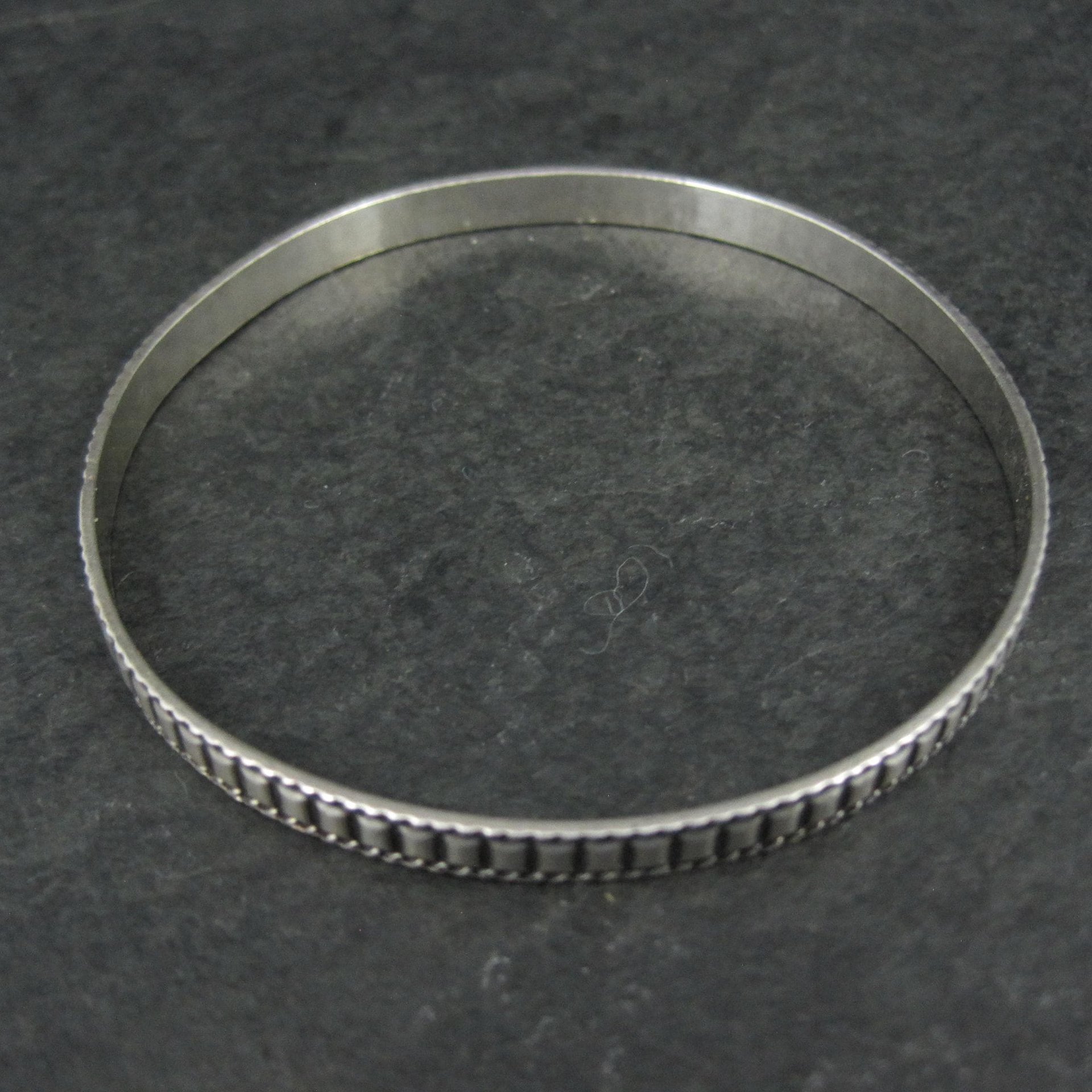 Vintage Sterling Silver Bangle Bracelet by Danecraft 7.25"