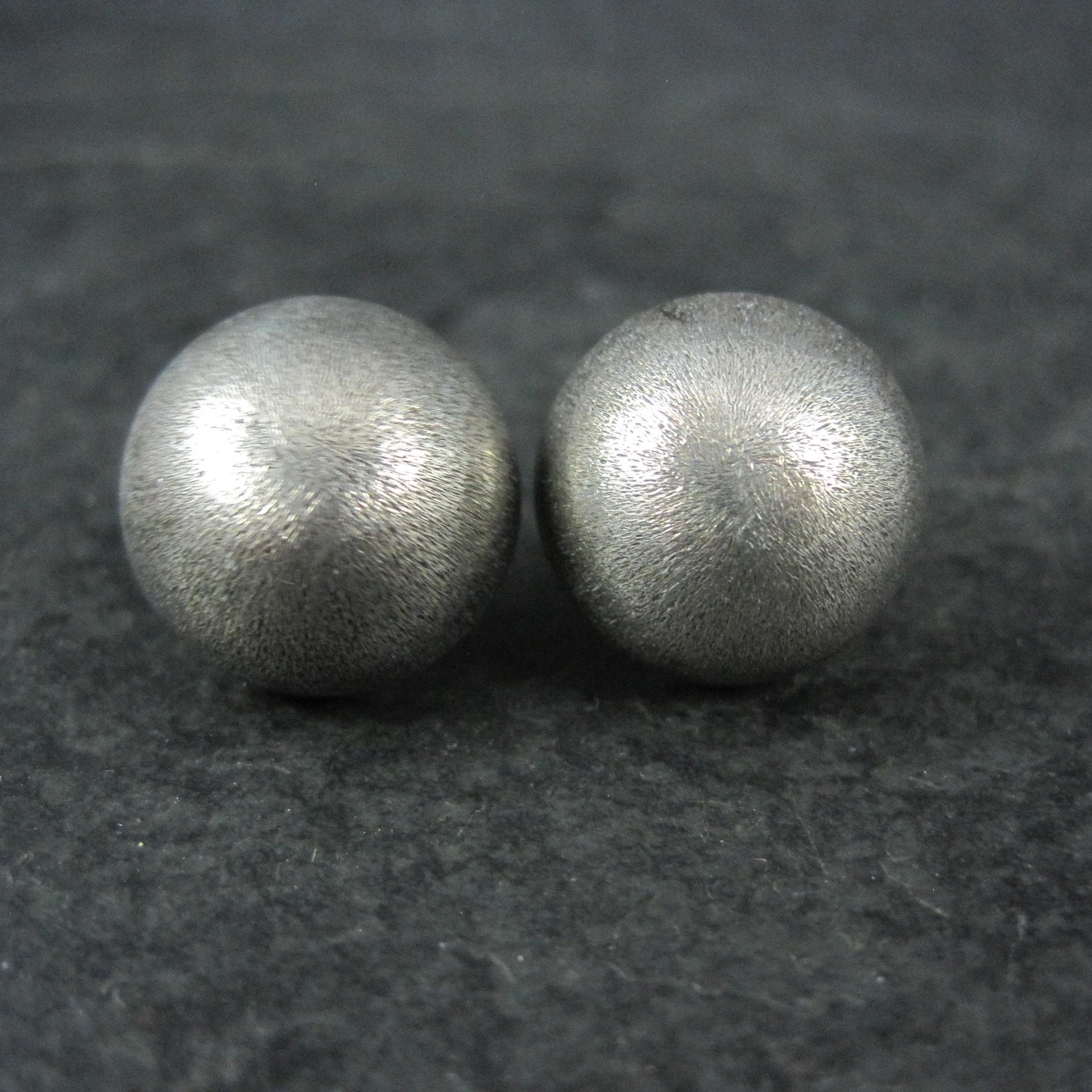 Large Sterling Silver Dome Earrings Alicia Mexican Silver