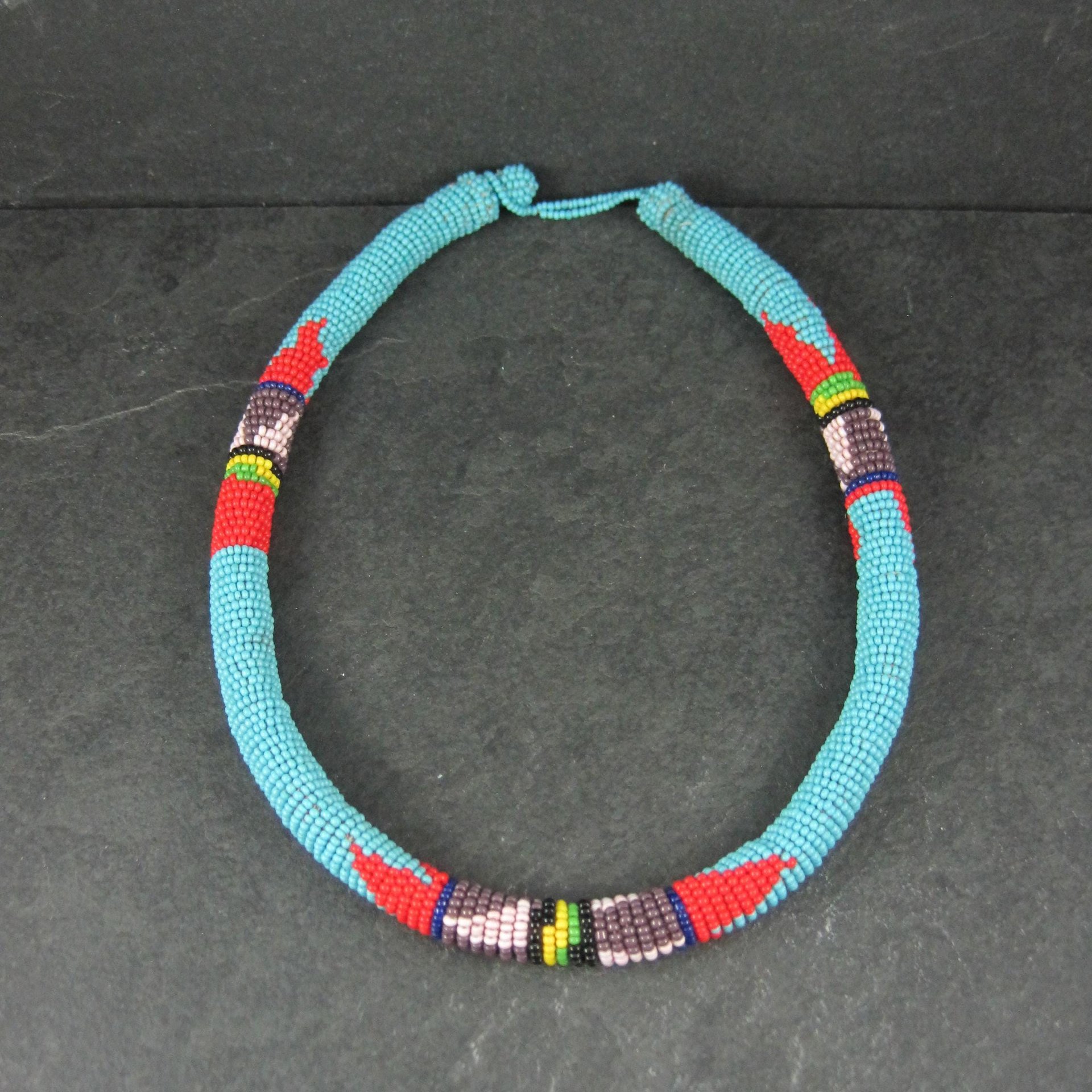 Vintage Southwestern Beaded Necklace 18"