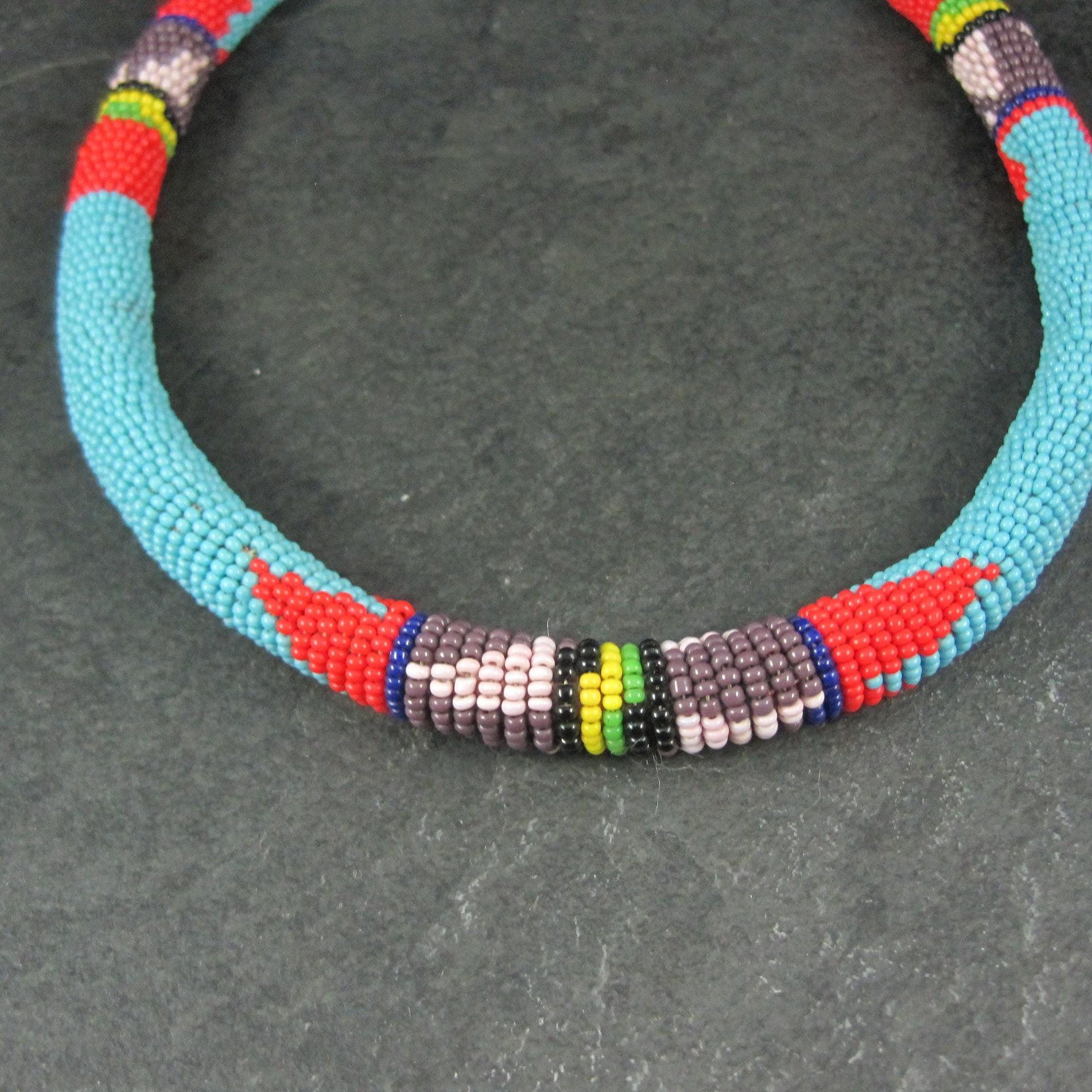 Vintage Southwestern Beaded Necklace 18"