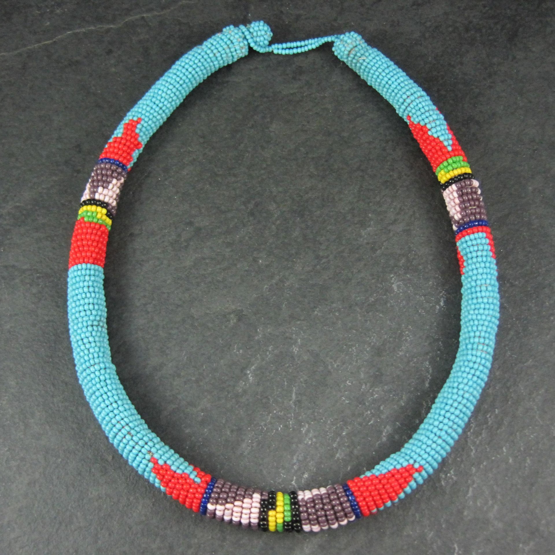 Vintage Southwestern Beaded Necklace 18"