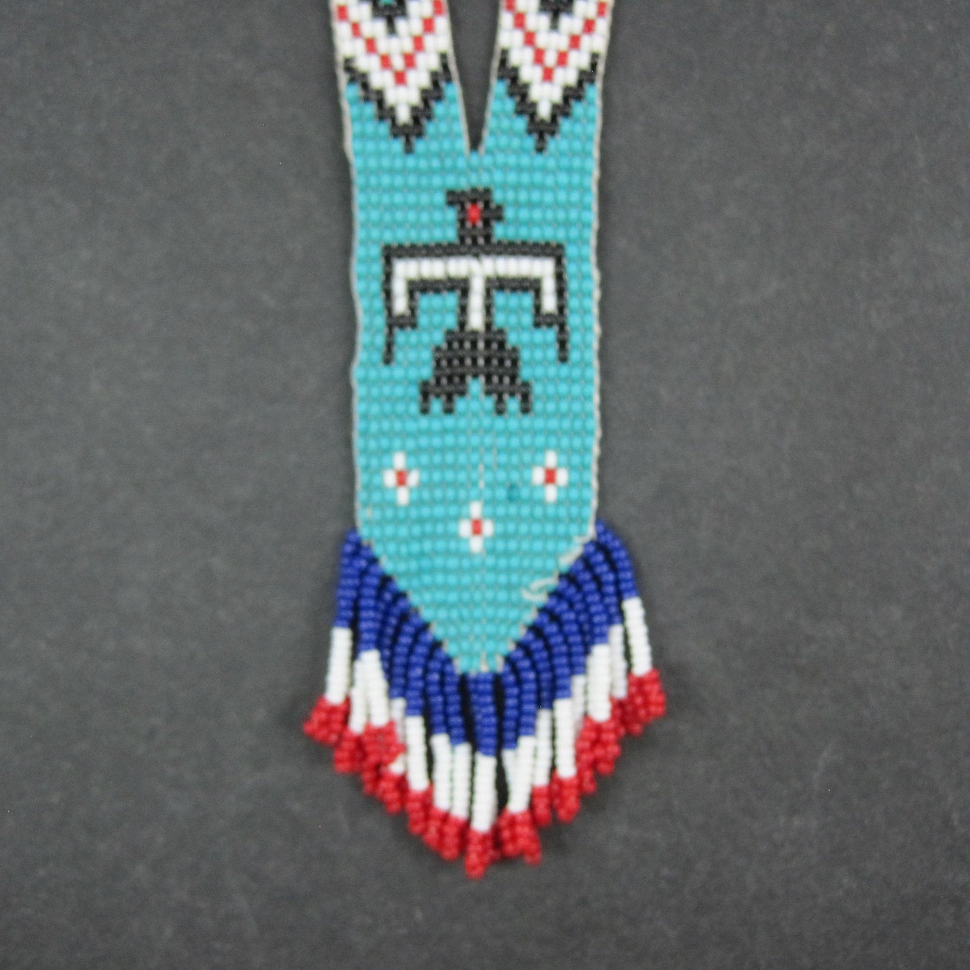 Vintage Southwestern Beaded Thunderbird Necklace