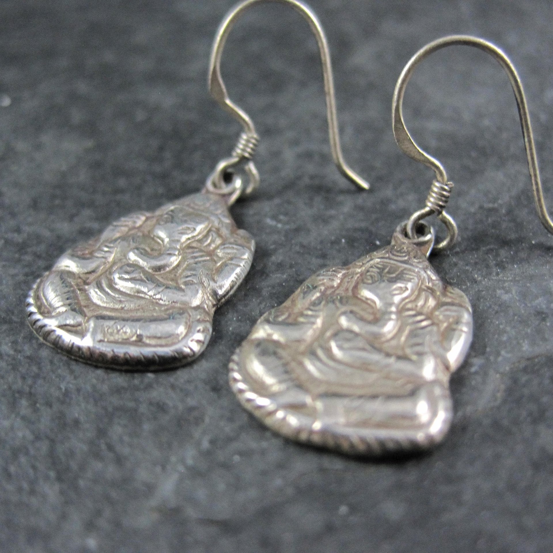 Vintage Sterling Ganesh Earrings