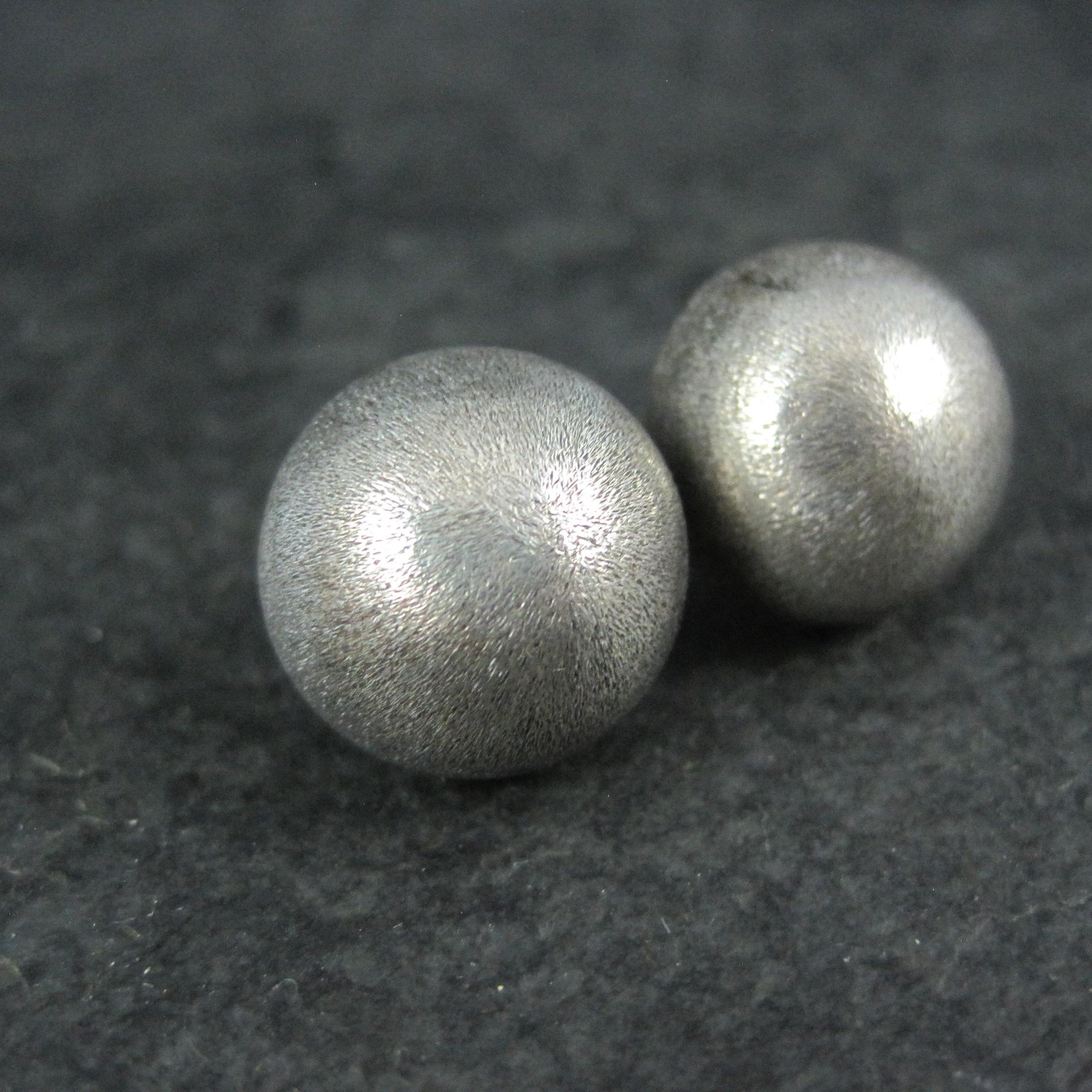 Large Sterling Silver Dome Earrings Alicia Mexican Silver