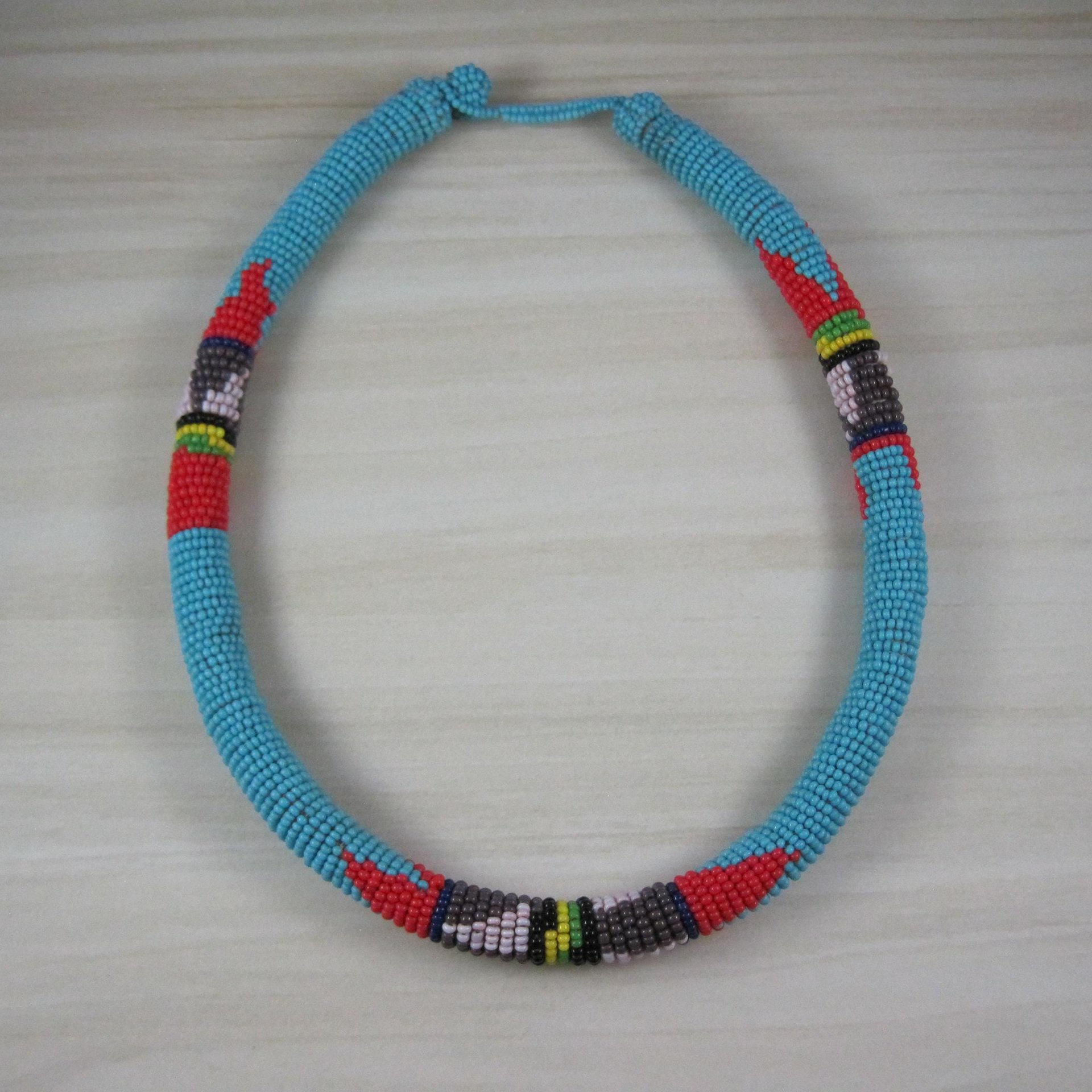 Vintage Southwestern Beaded Necklace 18"