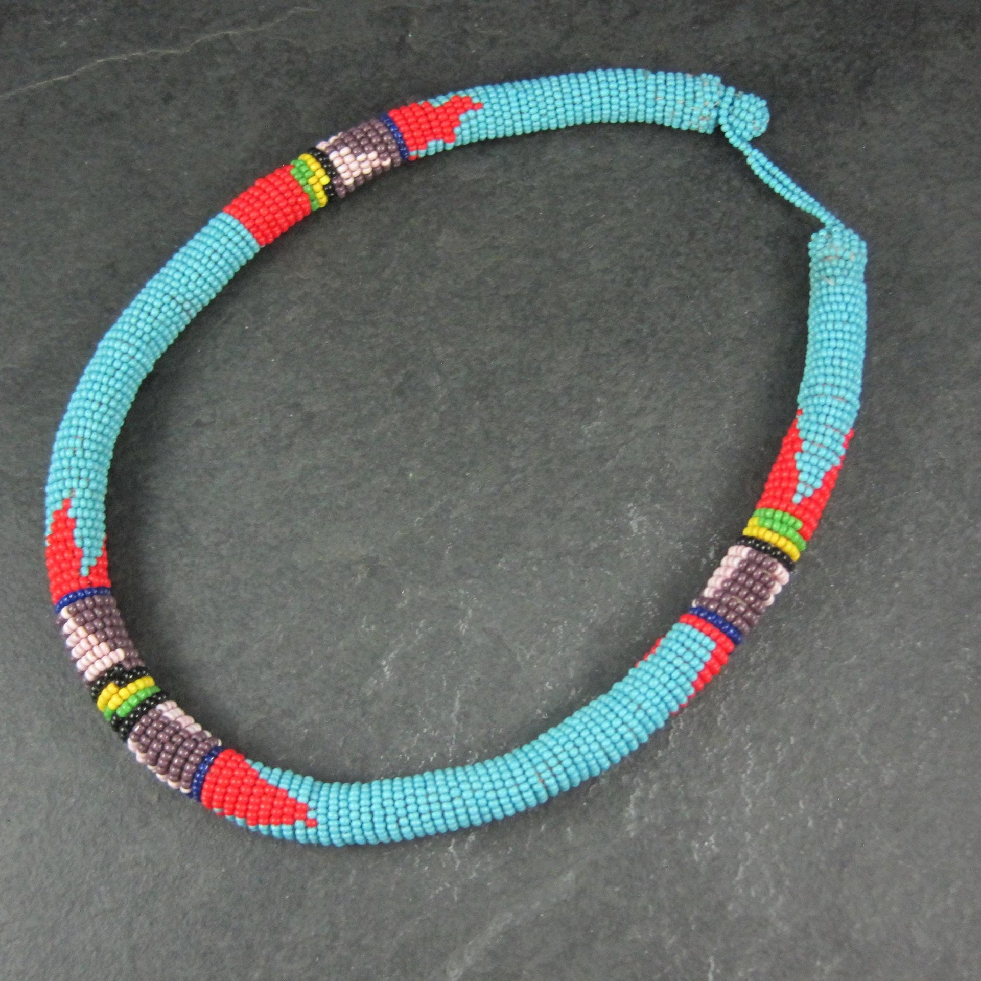 Vintage Southwestern Beaded Necklace 18"