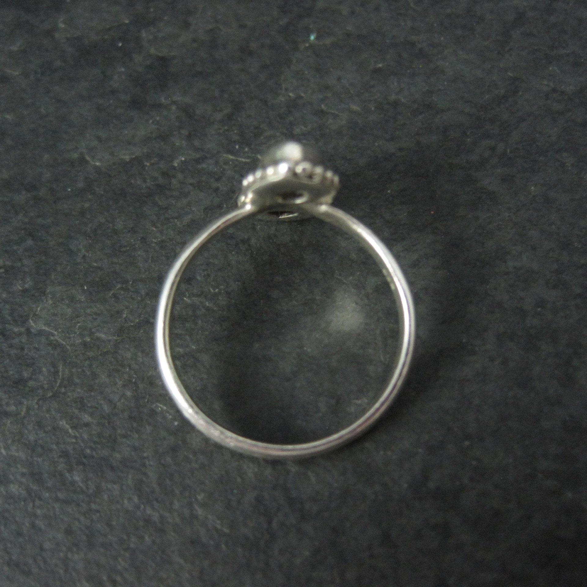 Estate 2 Garnet Ring Sterling Silver Size 7