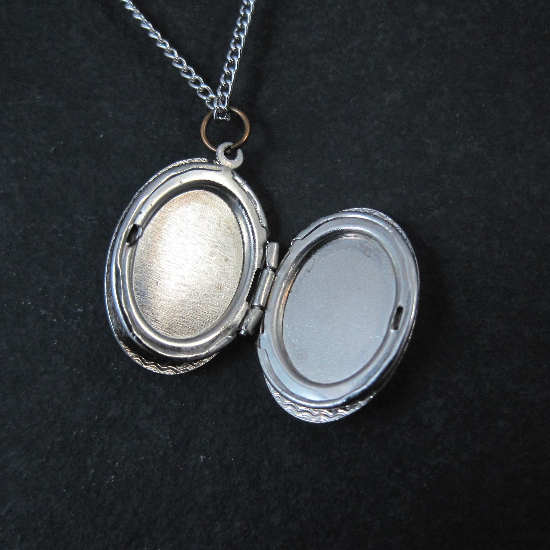 Vintage Etched Locket Pendant
