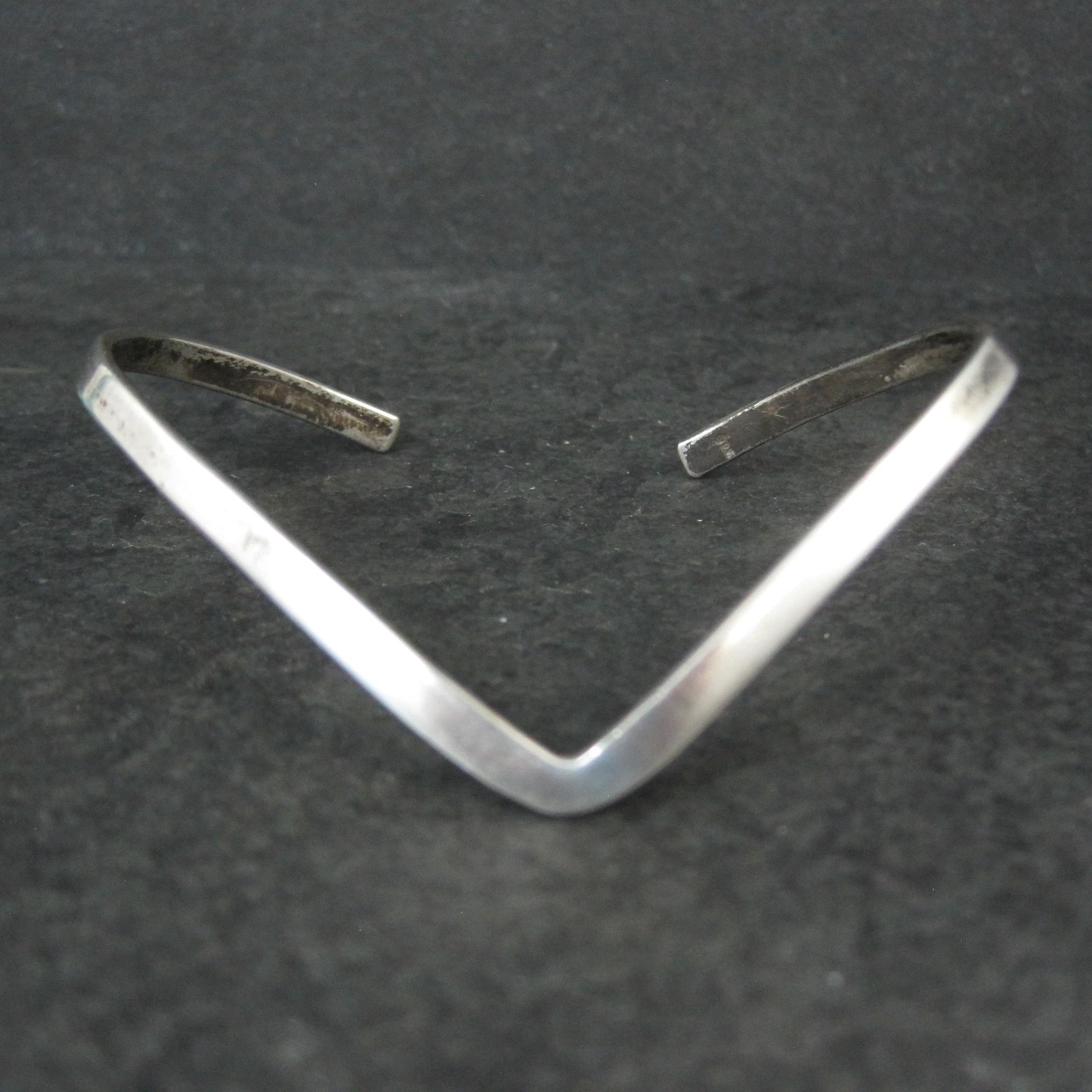 Dainty Sterling Silver Sweater Cuff Bracelet 6.5 Inches