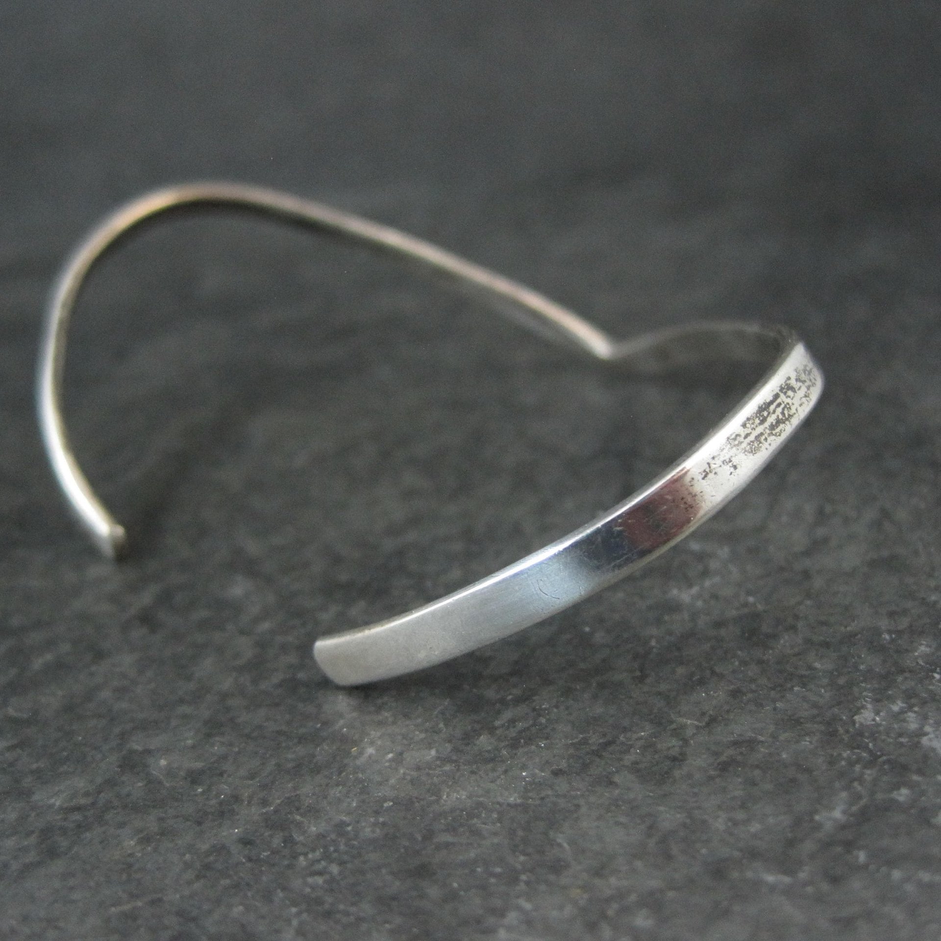 Dainty Sterling Silver Sweater Cuff Bracelet 6.5 Inches