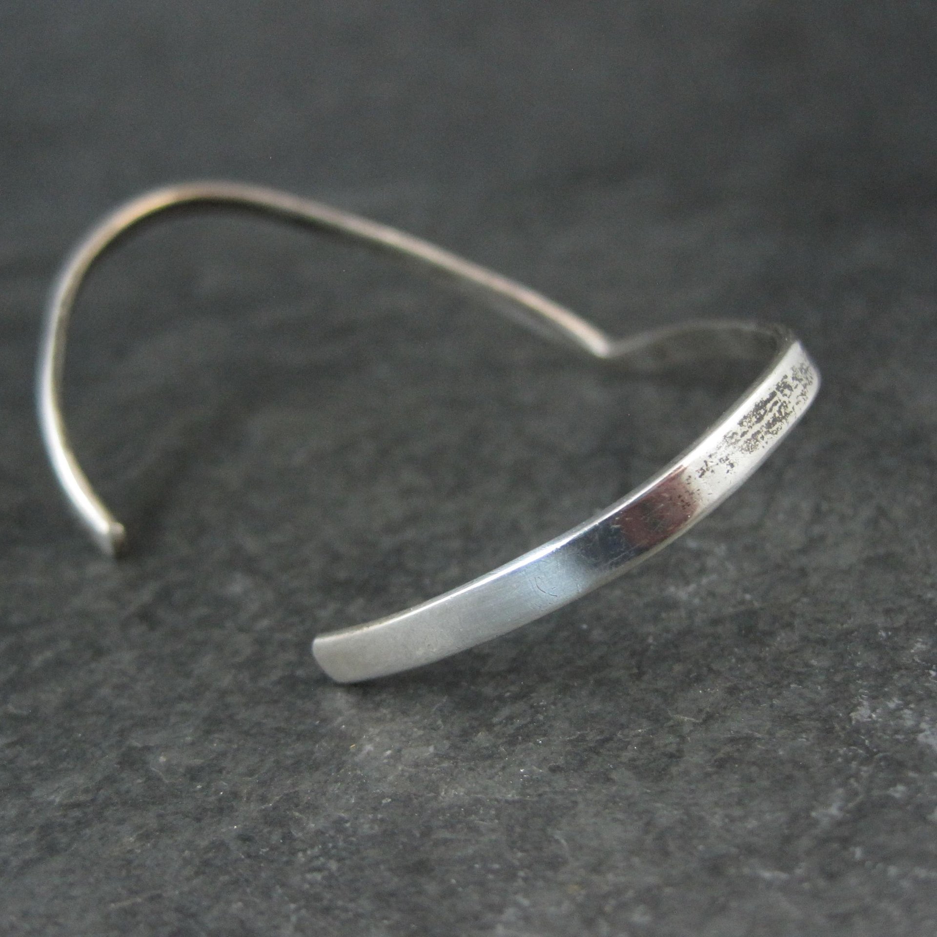 Dainty Sterling Silver Sweater Cuff Bracelet 6.5 Inches